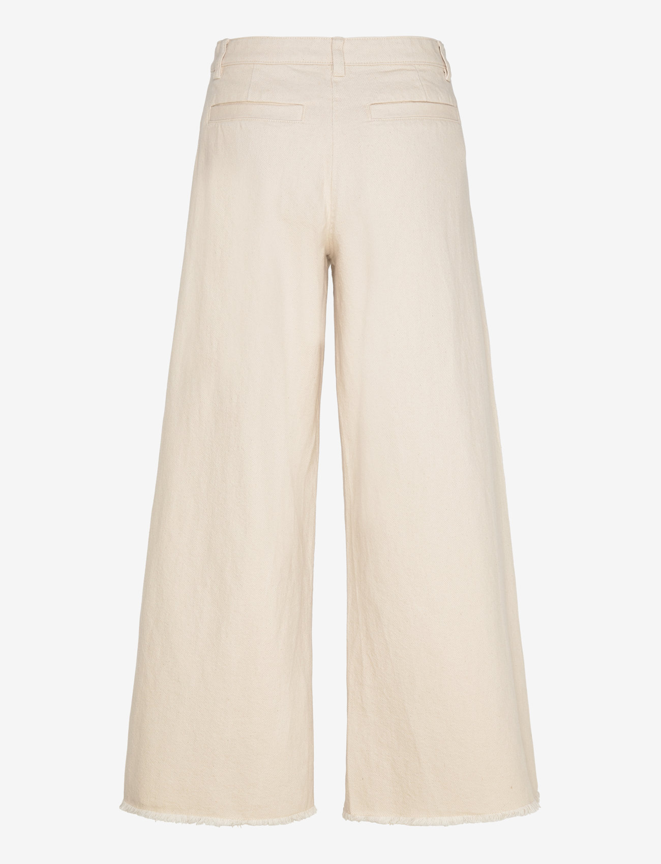 Weekday - Cotton Loose Trousers - platūs džinsai - off white - 1