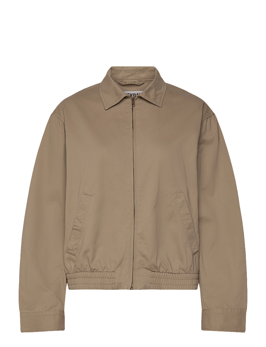 Weekday - Regular Cotton Jacket - dusty beige - 0