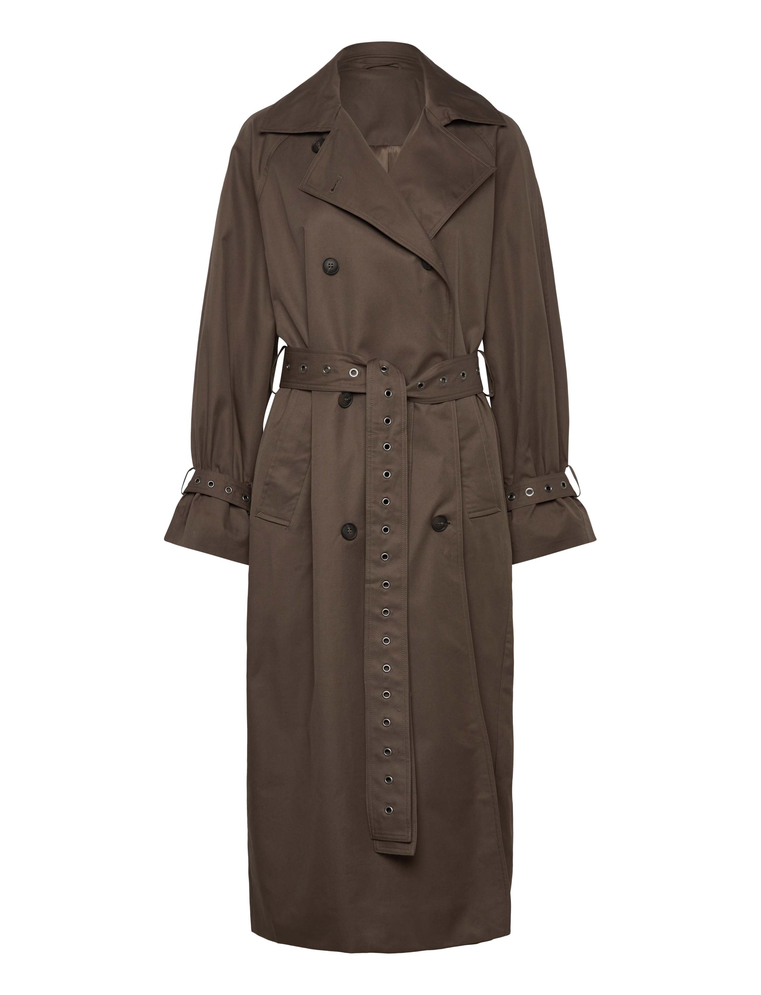 Weekday Oversized Double-Breasted Trench Coat - Mantlid ja jakid - DARK MOLE / brown