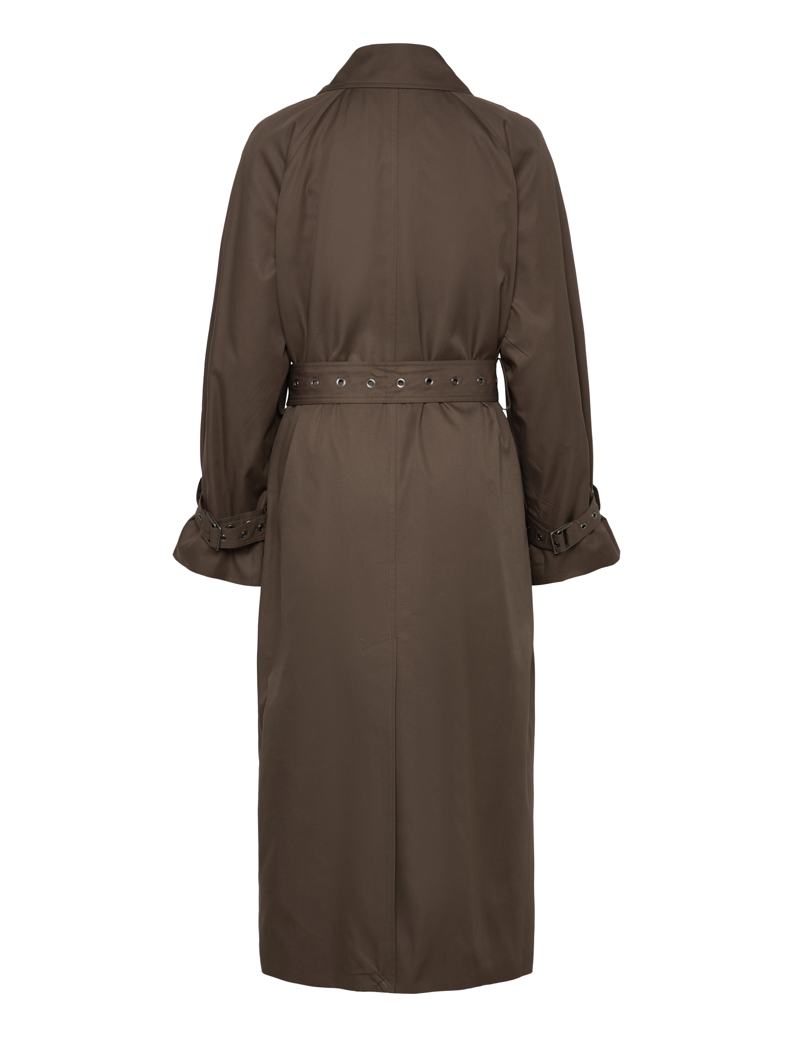 Weekday - Oversized Double-Breasted Trench Coat - dark mole - 2