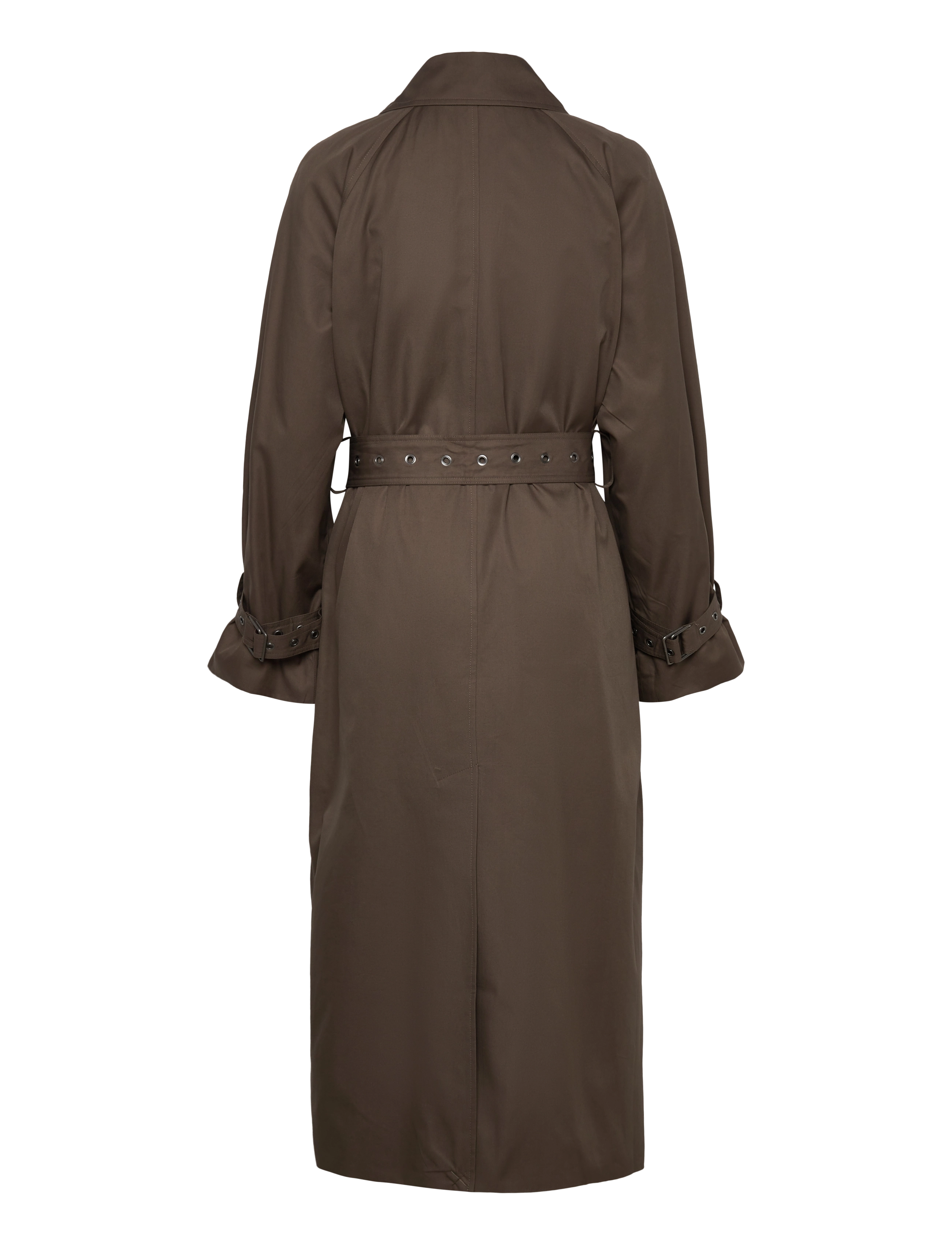 Weekday - Oversized Double-Breasted Trench Coat - dark mole - 3