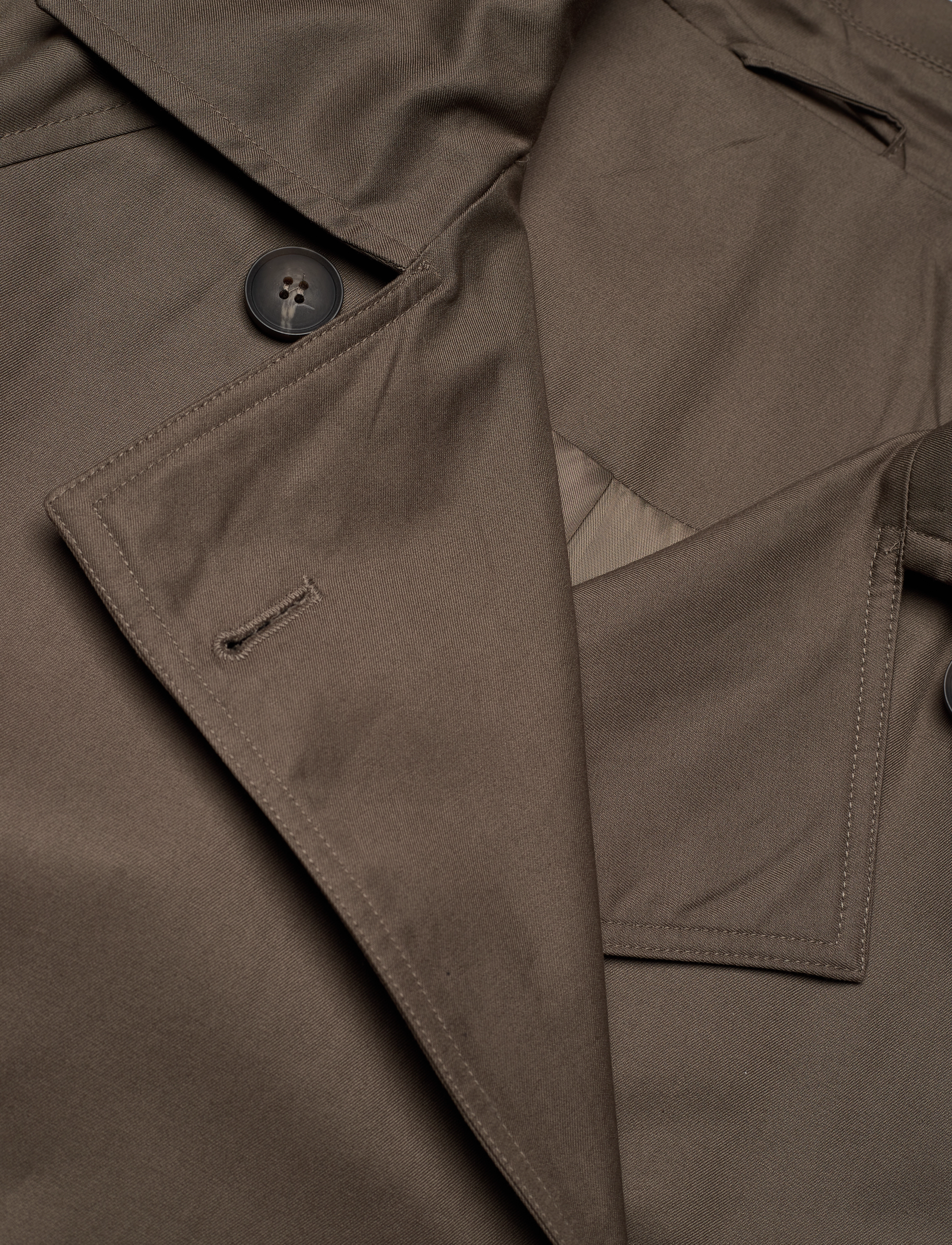 Weekday - Oversized Double-Breasted Trench Coat - dark mole - 4