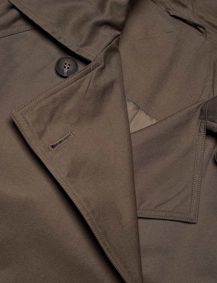 Weekday - Oversized Double-Breasted Trench Coat - dark mole - 4