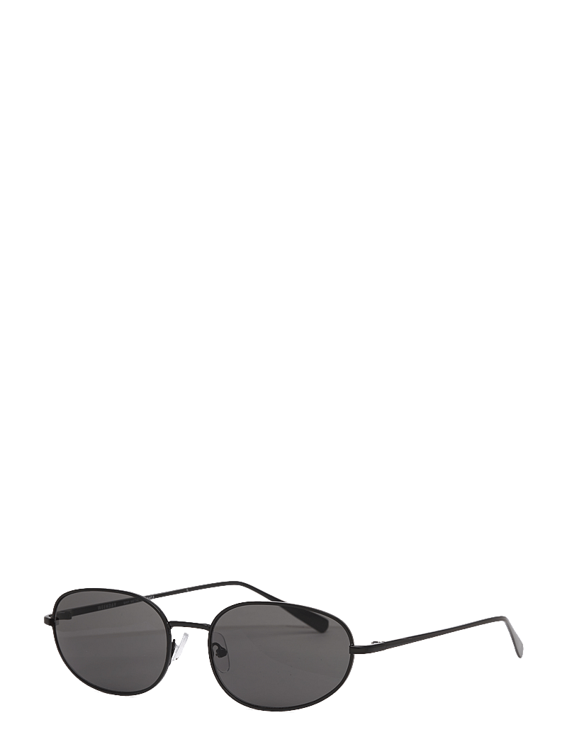 Weekday - Minimal Oval Metal Sunglasses - rund form - black - 1