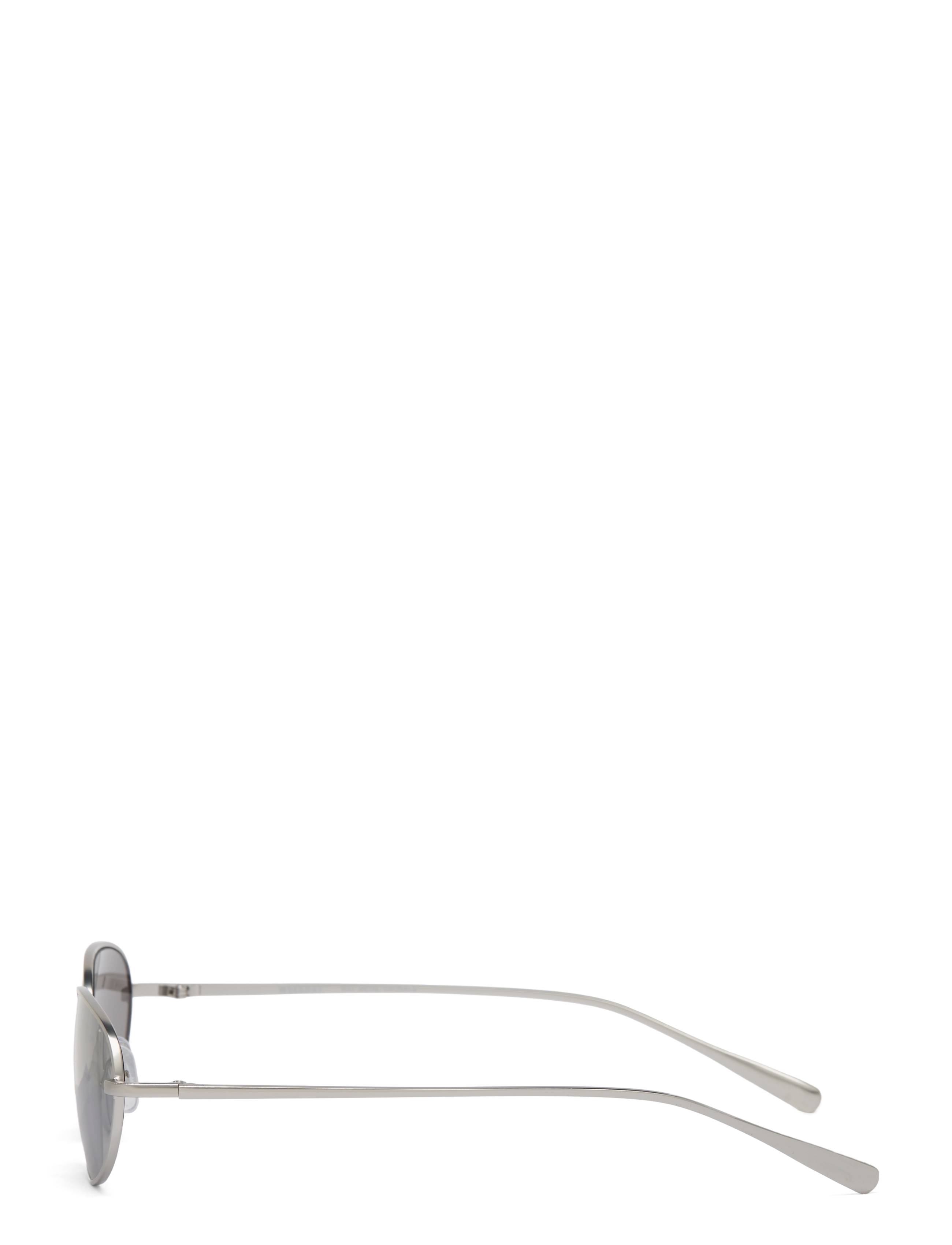 Weekday - Minimal Oval Metal Sunglasses - runde solbriller - silver - 2