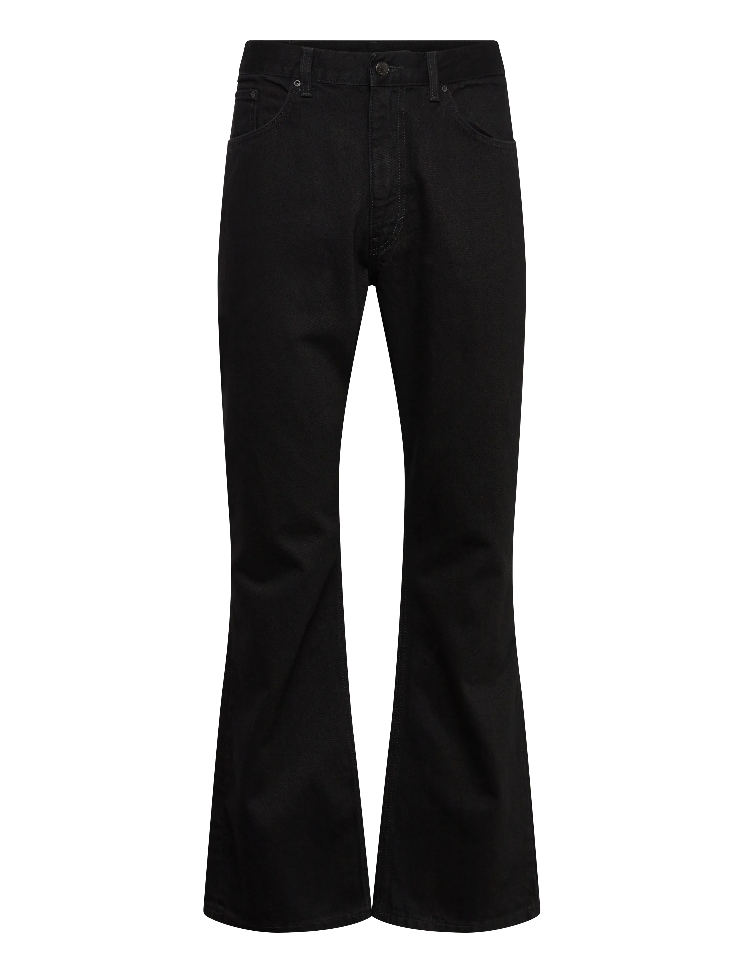 Weekday Mercury Relaxed Bootcut Leg Jeans - Kläder - BLACK RINSE / black