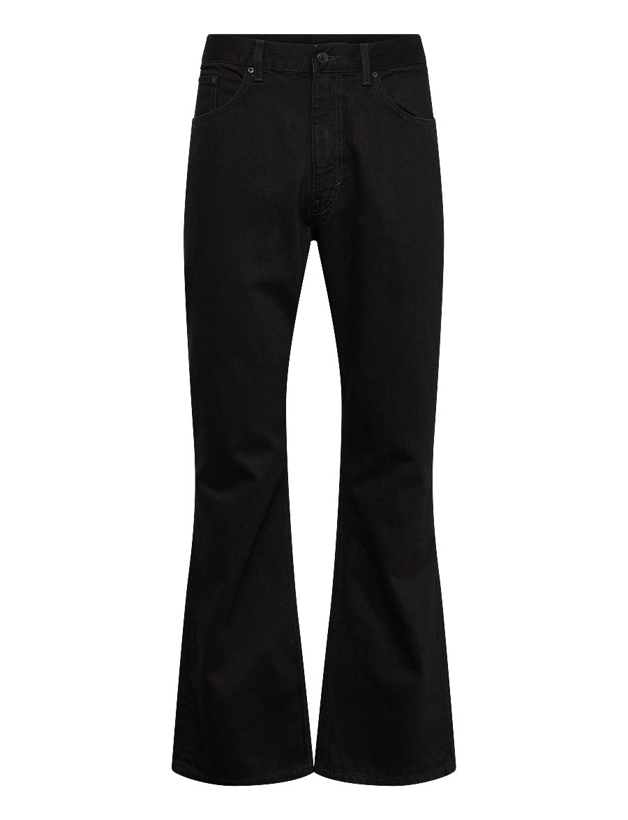 Weekday - Mercury Mid Rise Relaxed Bootcut Jeans - alt laienevad teksad - black rinse - 1