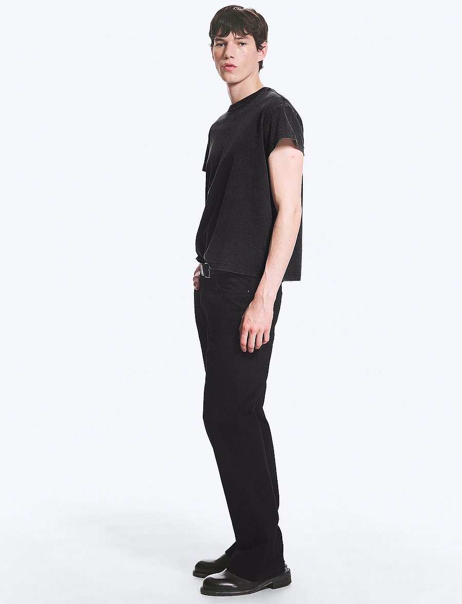 Weekday - Mercury Mid Rise Relaxed Bootcut Jeans - alt laienevad teksad - black rinse - 3