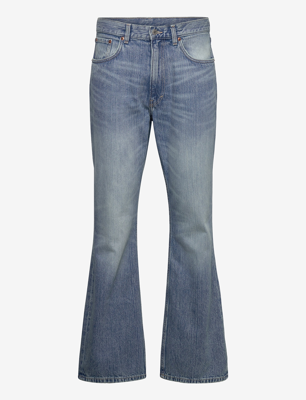 Weekday - Mercury Relaxed Bootcut Leg Jeans - džinsi ar platiem galiem - blue stream - 0