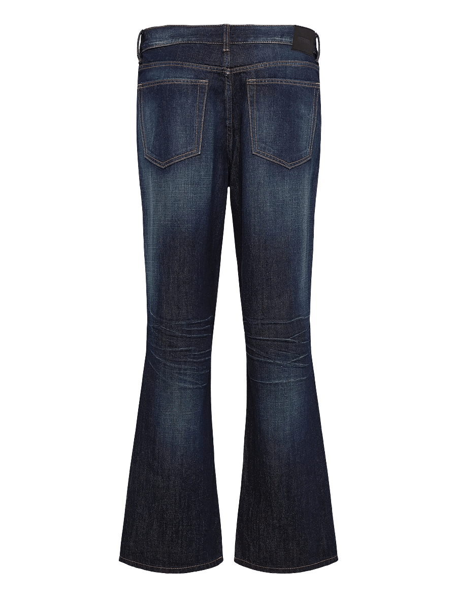 Weekday - Mercury Mid Rise Relaxed Bootcut Jeans - loose jeans - bounty blue - 1