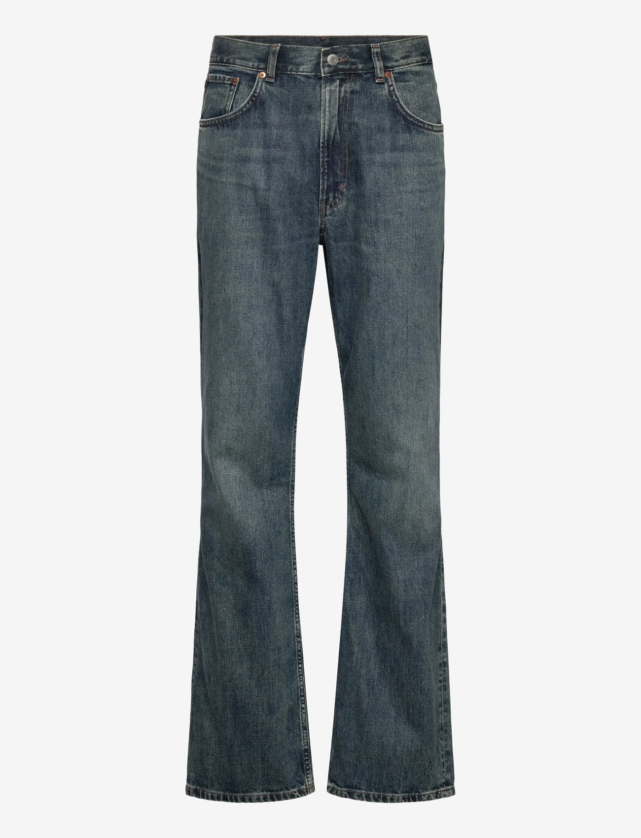 Weekday - Mercury Relaxed Bootcut Leg Jeans - loose jeans - second blue - 0