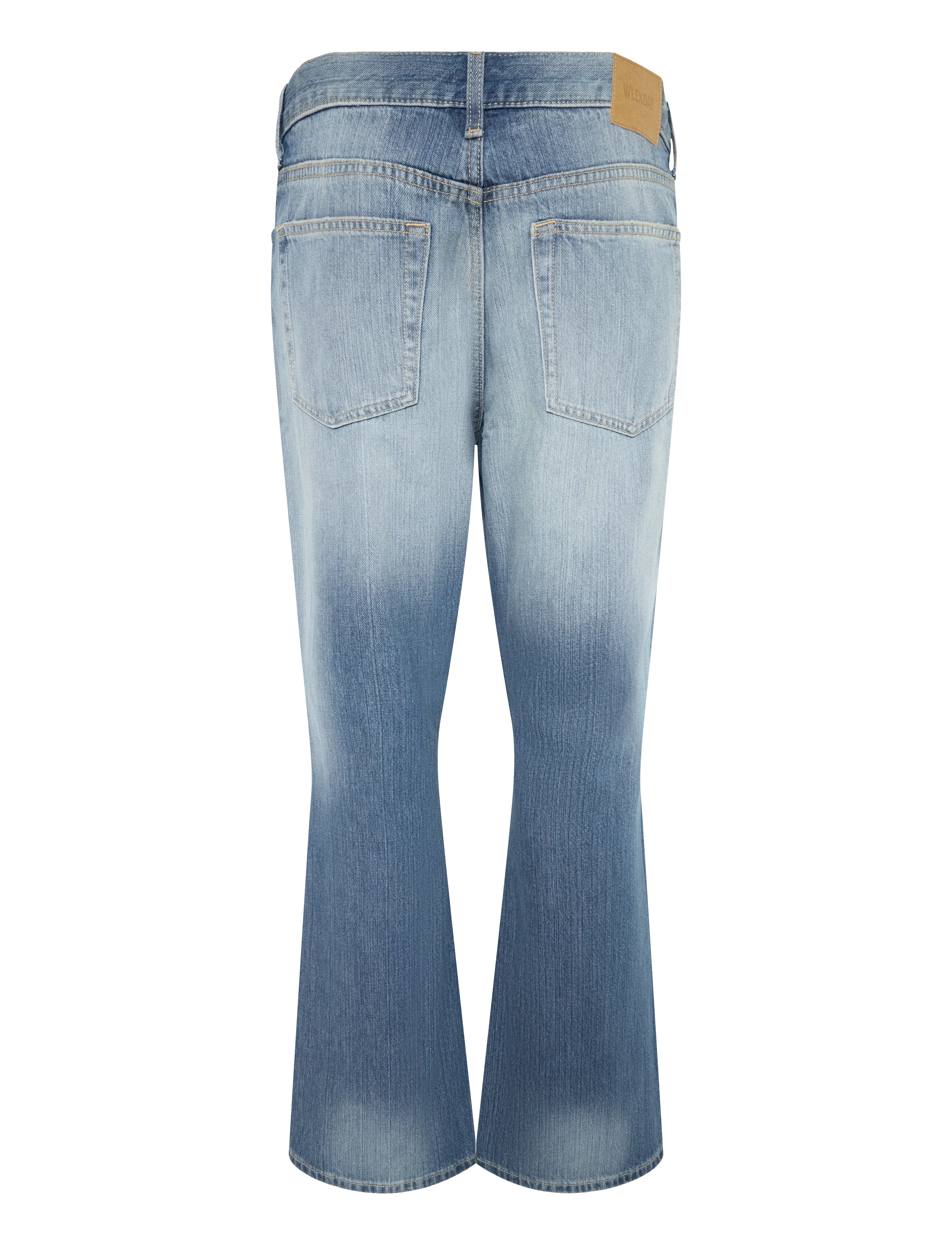 Weekday - Mercury Mid Rise Relaxed Bootcut Jeans - loose jeans - stallion blue - 1
