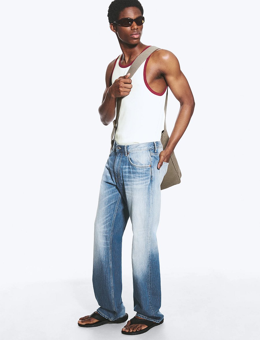 Weekday - Mercury Mid Rise Relaxed Bootcut Jeans - weite jeans - stallion blue - 3