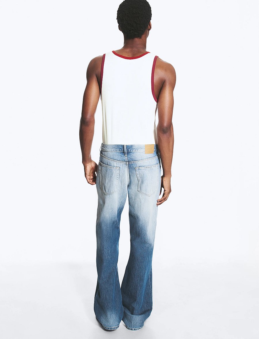 Weekday - Mercury Mid Rise Relaxed Bootcut Jeans - weite jeans - stallion blue - 4