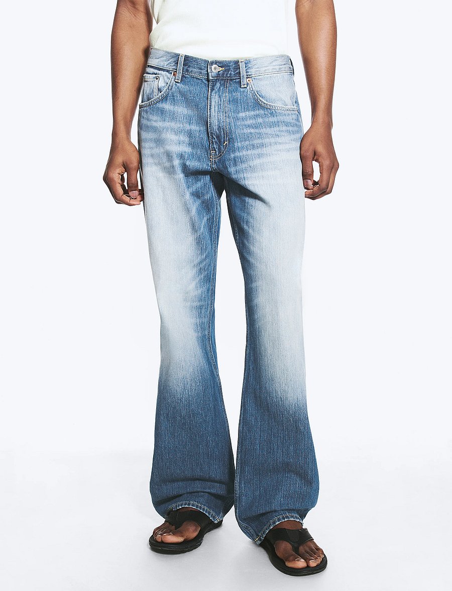 Weekday - Mercury Mid Rise Relaxed Bootcut Jeans - weite jeans - stallion blue - 5