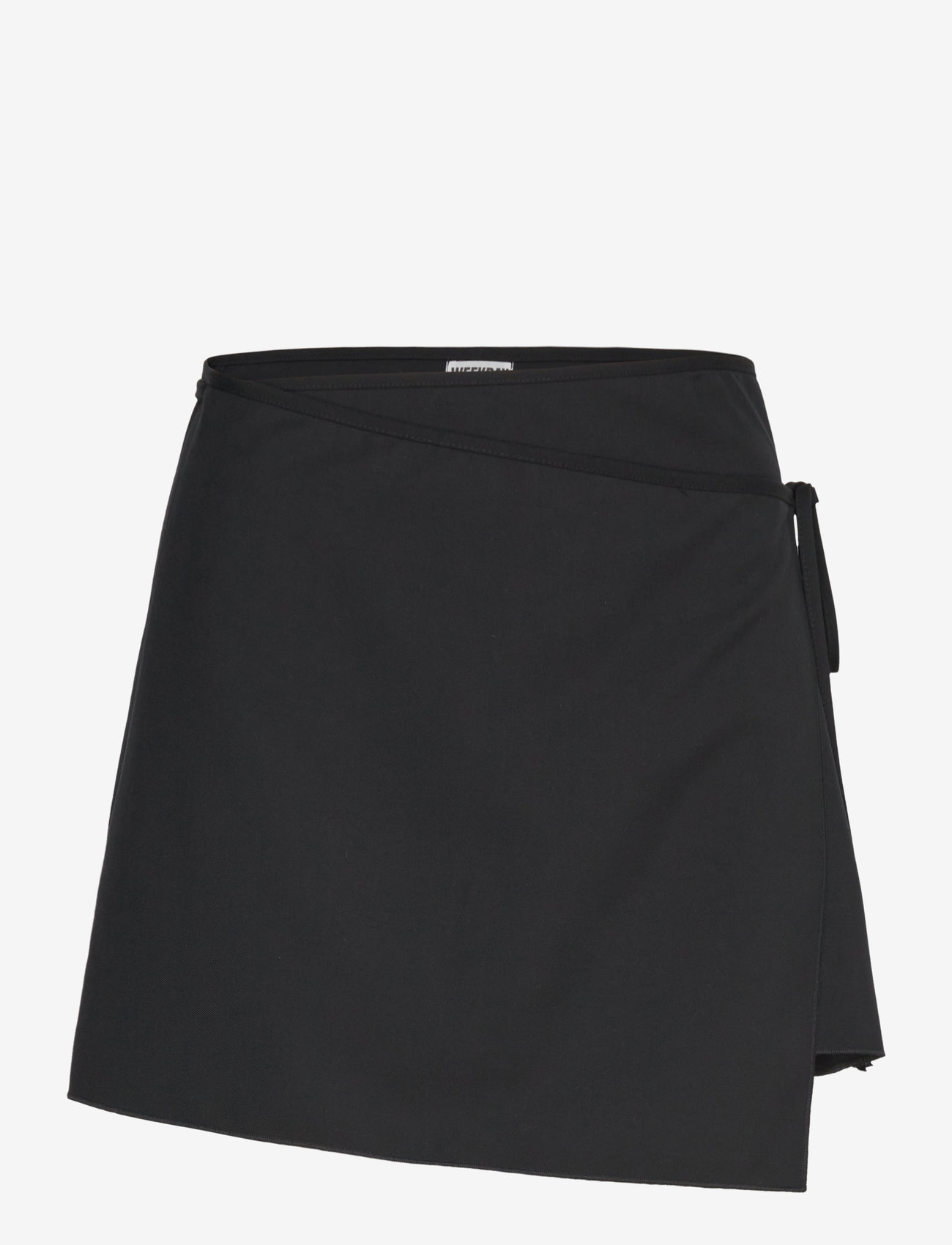 Weekday - Suiting Wrap Mini Skirt - slå-om-nederdele - black - 0