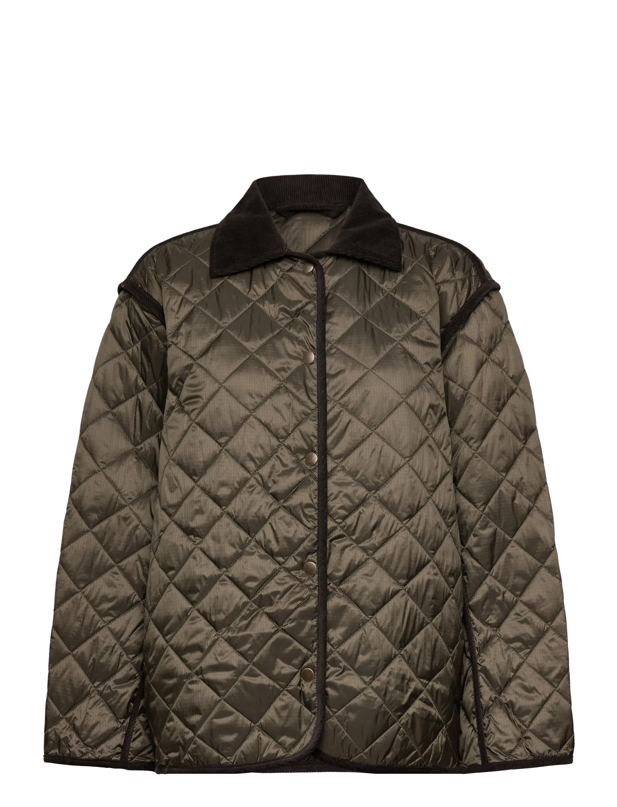 Weekday Oversized Quilted Liner Jacket, S, Jackets, Braun - Frauen