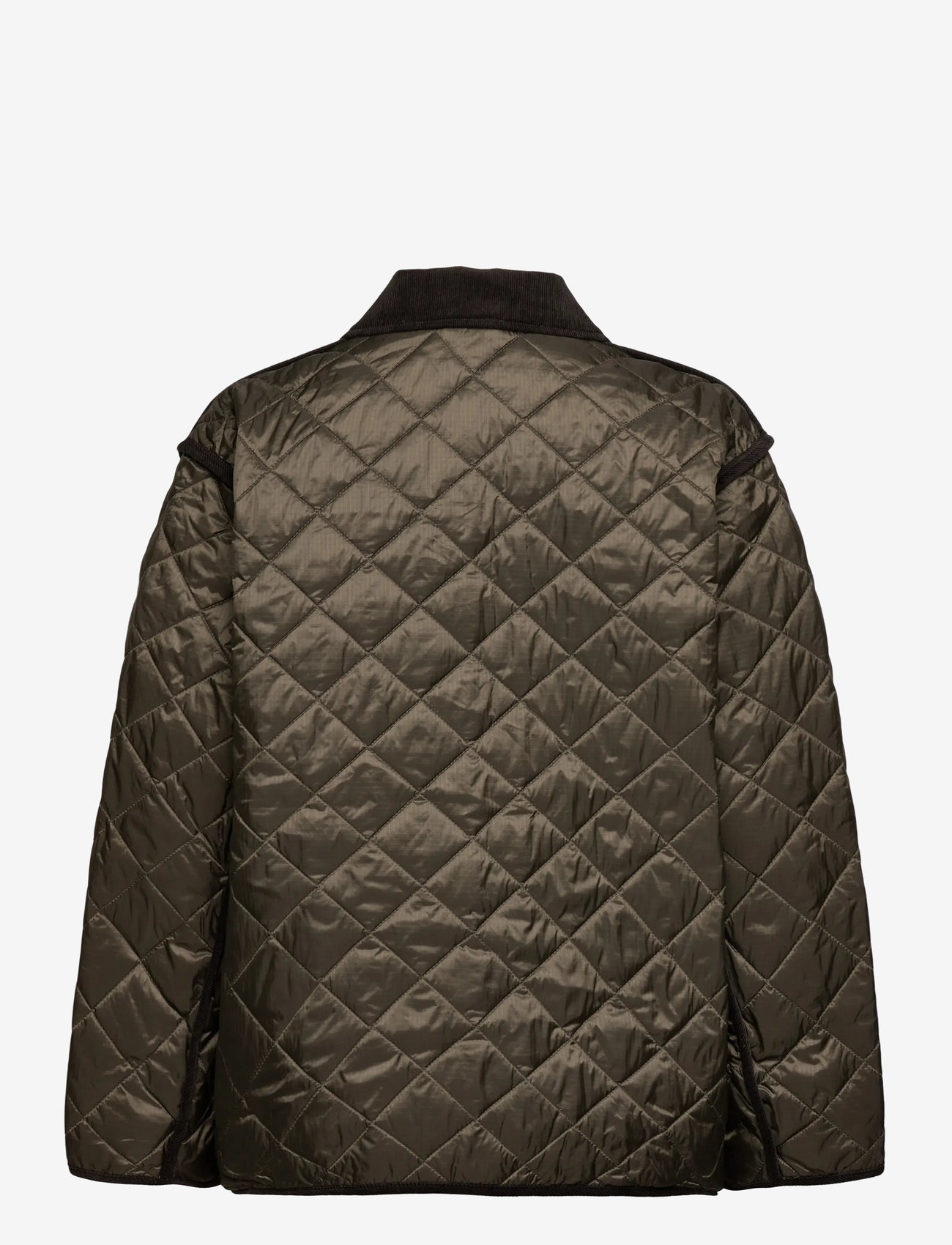 Weekday - Oversized Quilted Liner Jacket - steppjacken - dark brown - 1