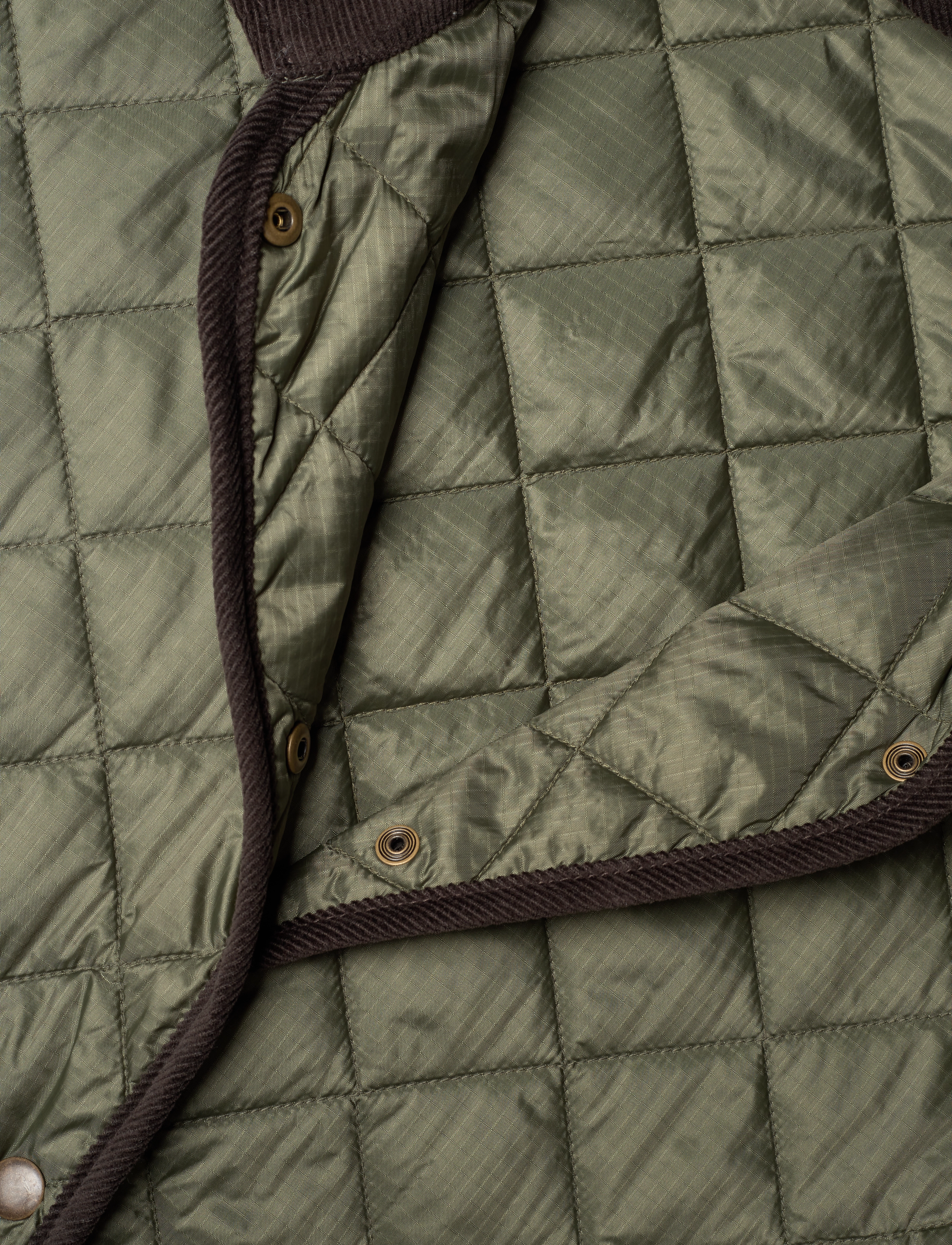 Weekday - Oversized Quilted Liner Jacket - kevadjoped - khaki green - 2