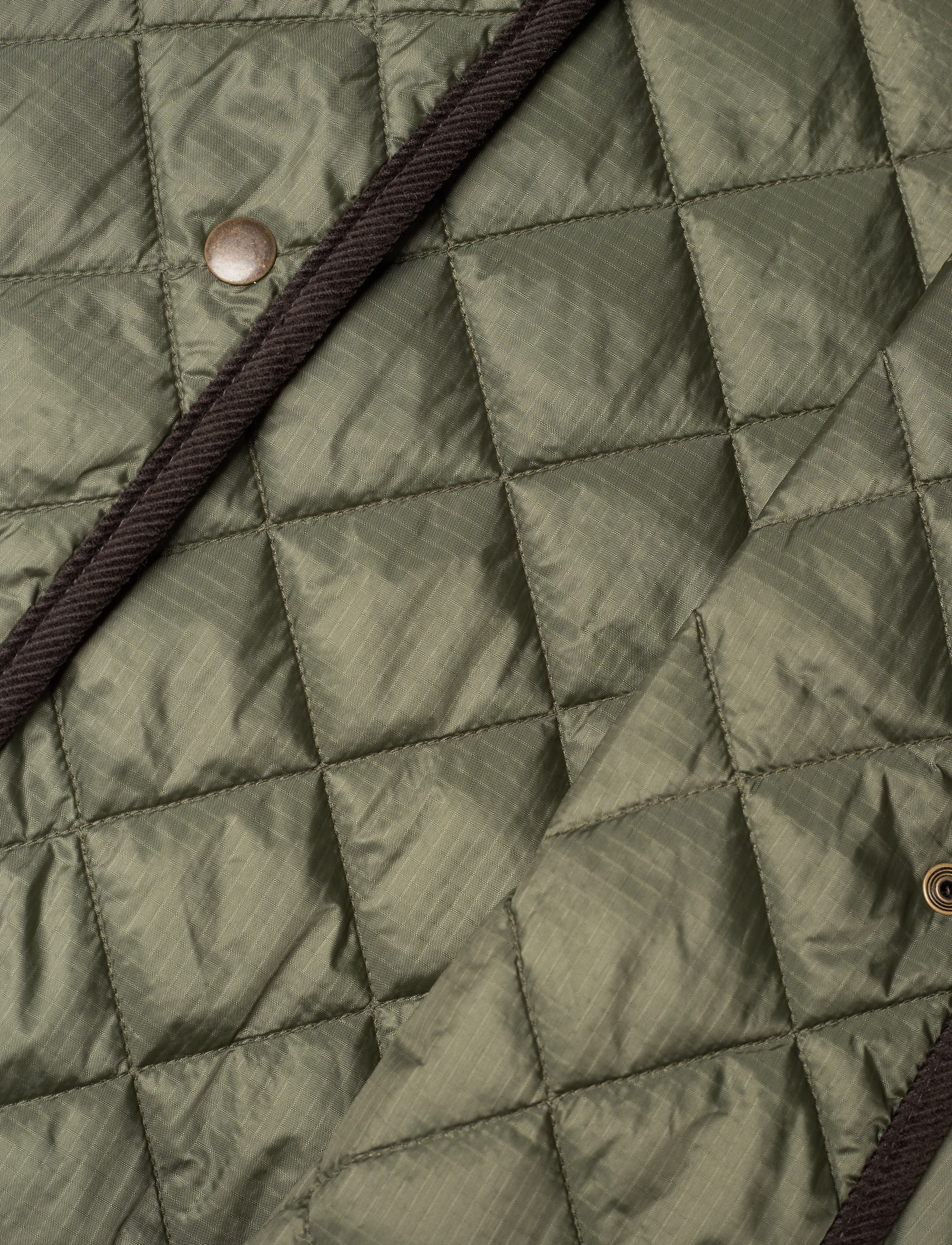 Weekday - Oversized Quilted Liner Jacket - kevadjoped - khaki green - 4