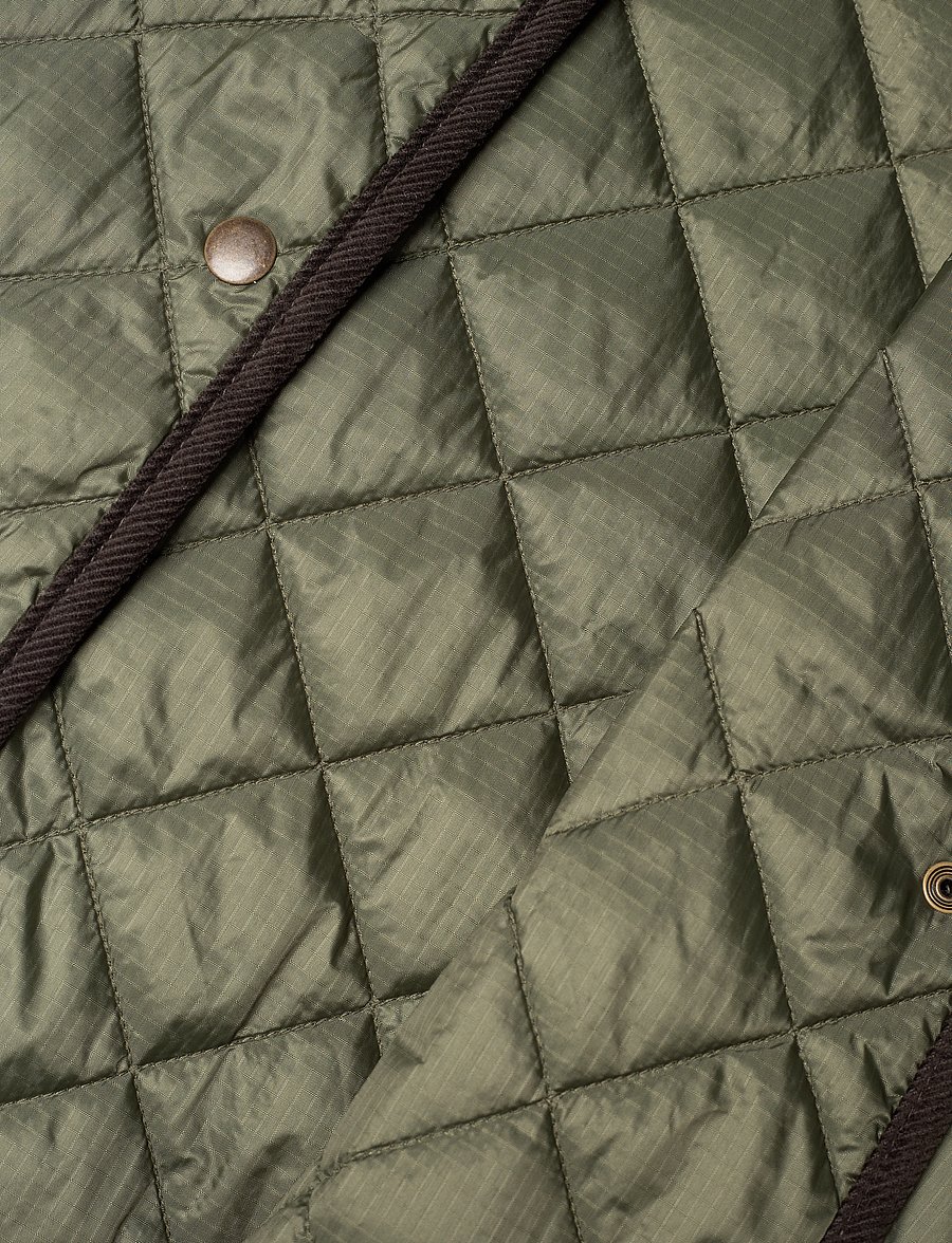 Weekday - Oversized Quilted Liner Jacket - steppjacken - khaki green - 4