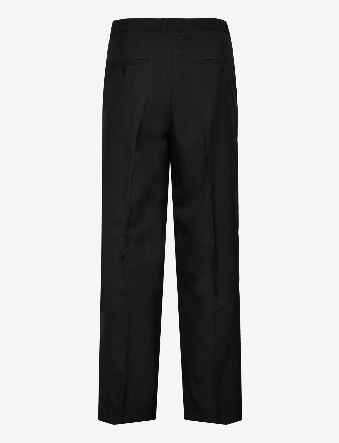 Weekday - Loose Fit Pleated Suit Trousers - kostymbyxor - black - 2
