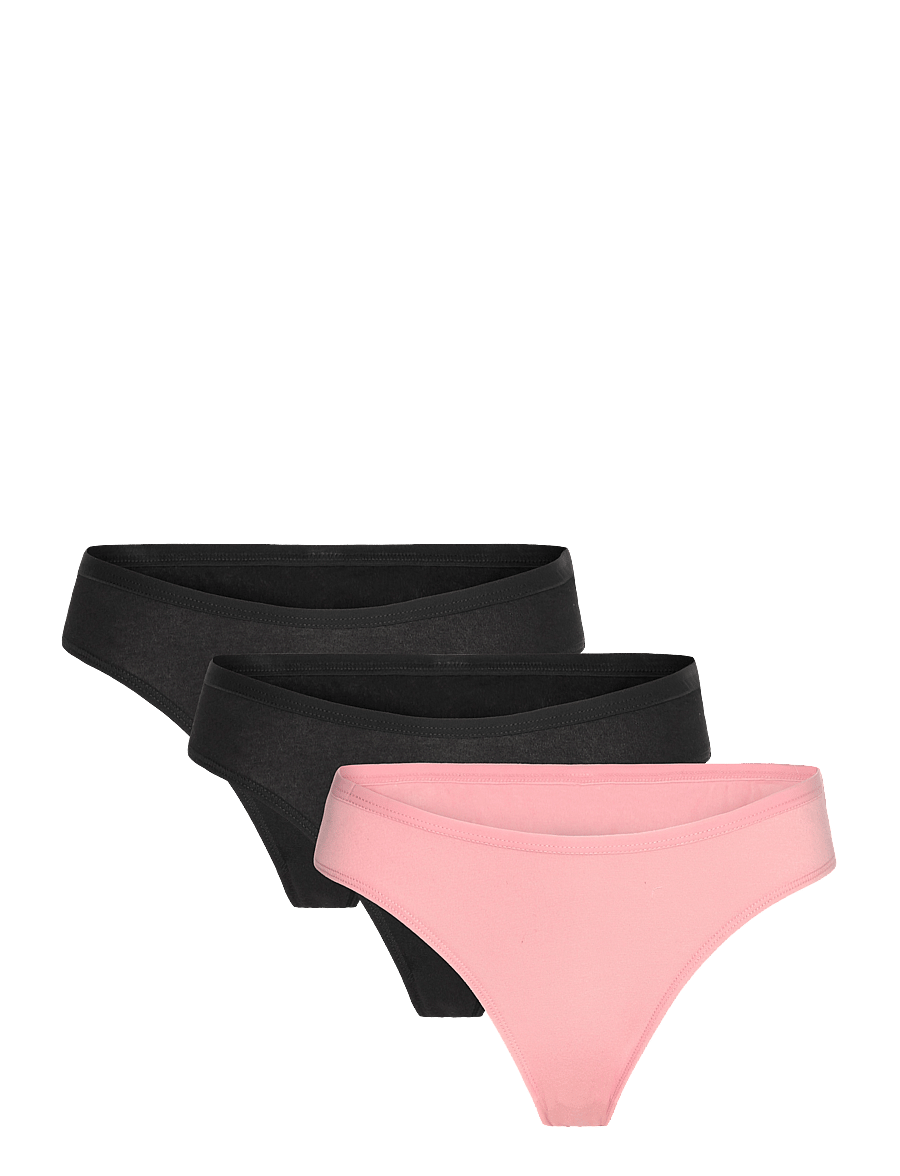 Weekday - 3-pack Inez Brazilian Cotton Briefs - püksikud - pink dusty light - 0