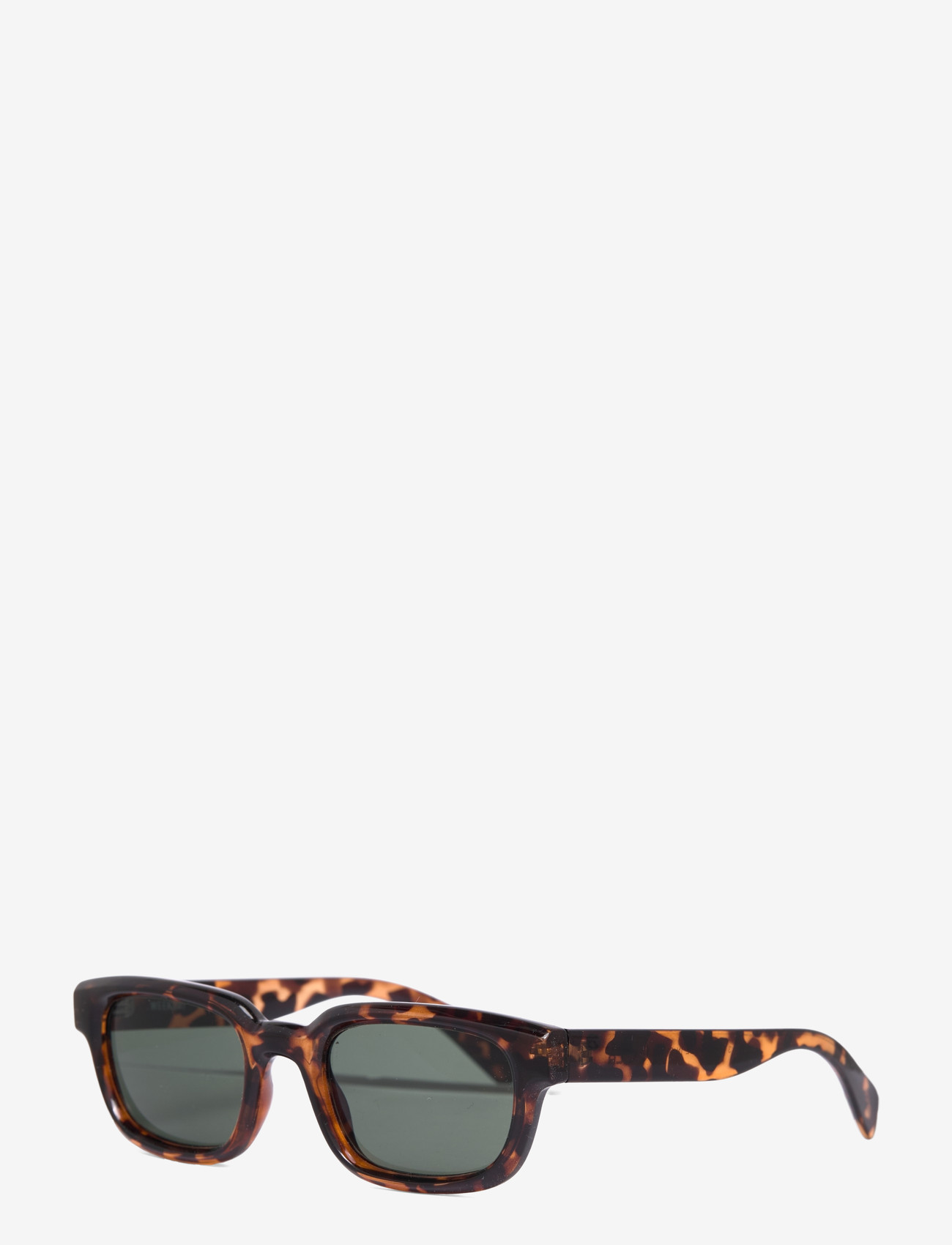 Weekday - Bold Rectangular Frame Unisex Sunglasses - d-shaped - mole turtoise - 1