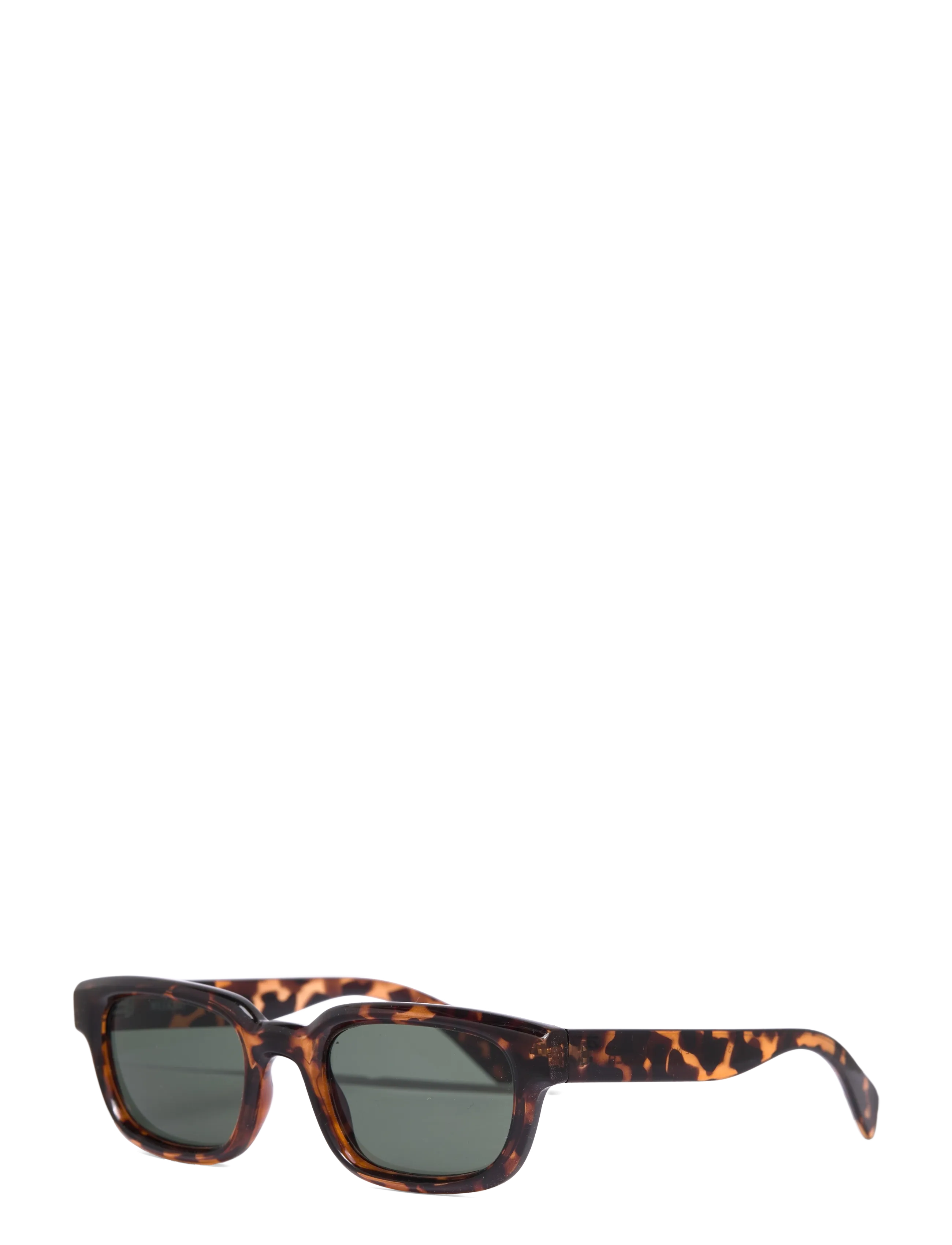 Weekday - Bold Rectangular Frame Unisex Sunglasses - d-formade - mole turtoise - 1