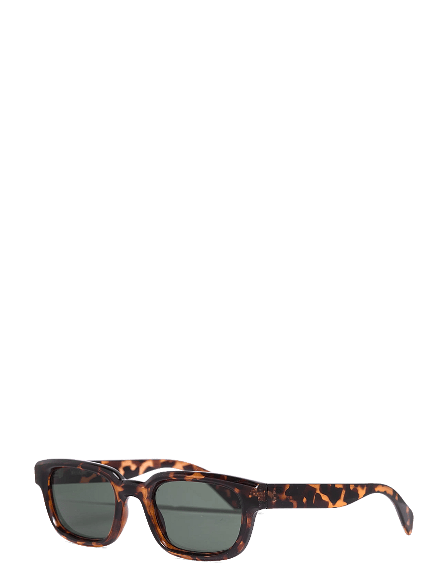 Weekday - Bold Rectangular Frame Unisex Sunglasses - d-shaped - mole turtoise - 1