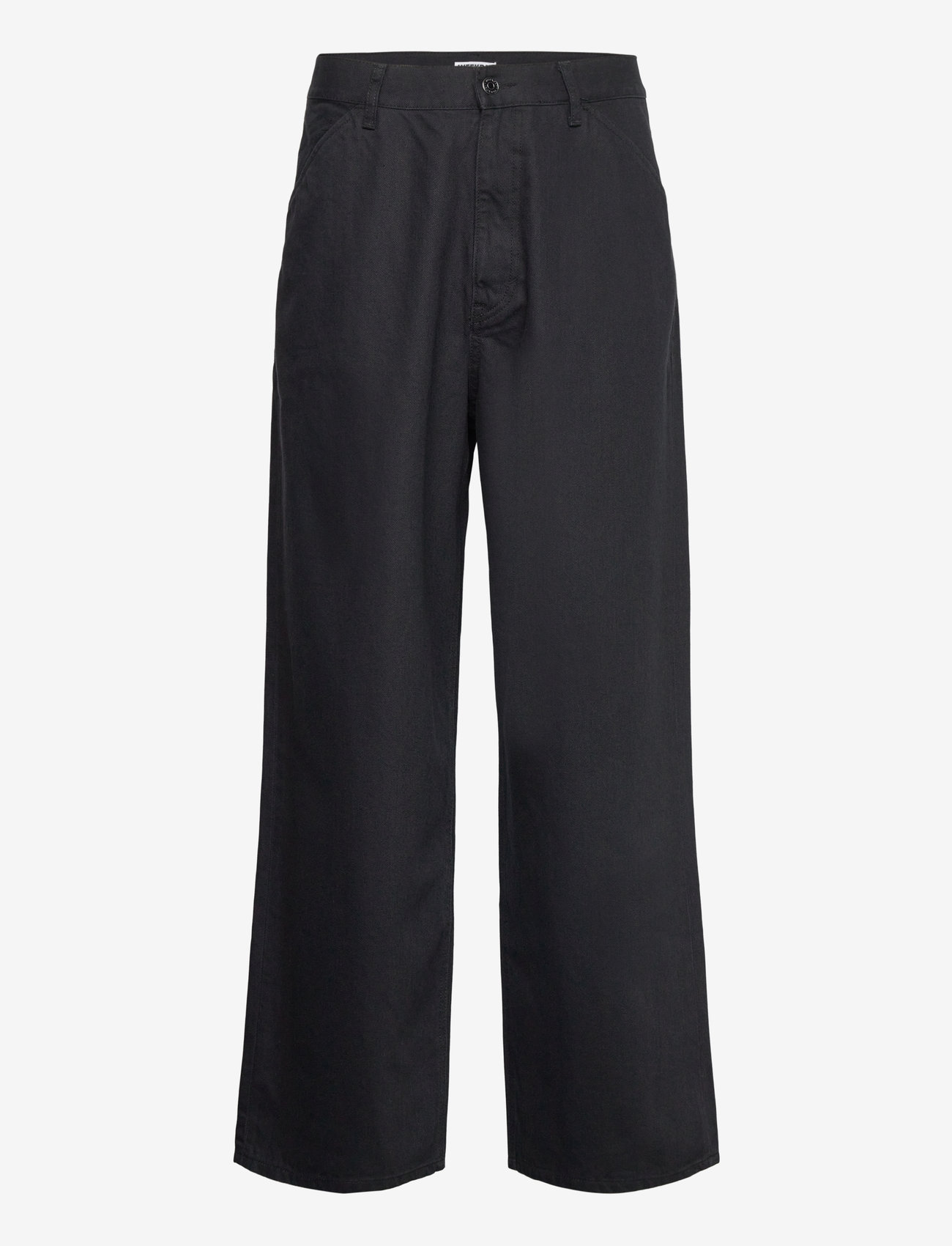 Weekday - Astro Linen Blend Trousers - pellavahousut - black - 0