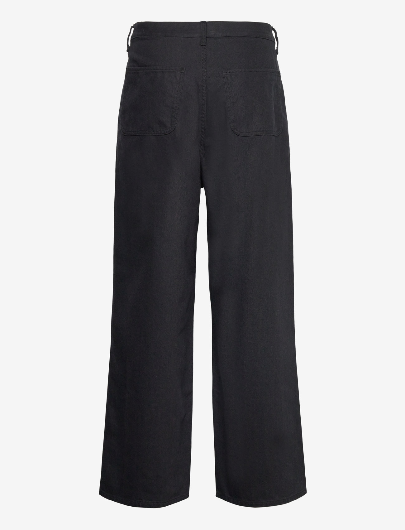 Weekday - Astro Linen Blend Trousers - pellavahousut - black - 1