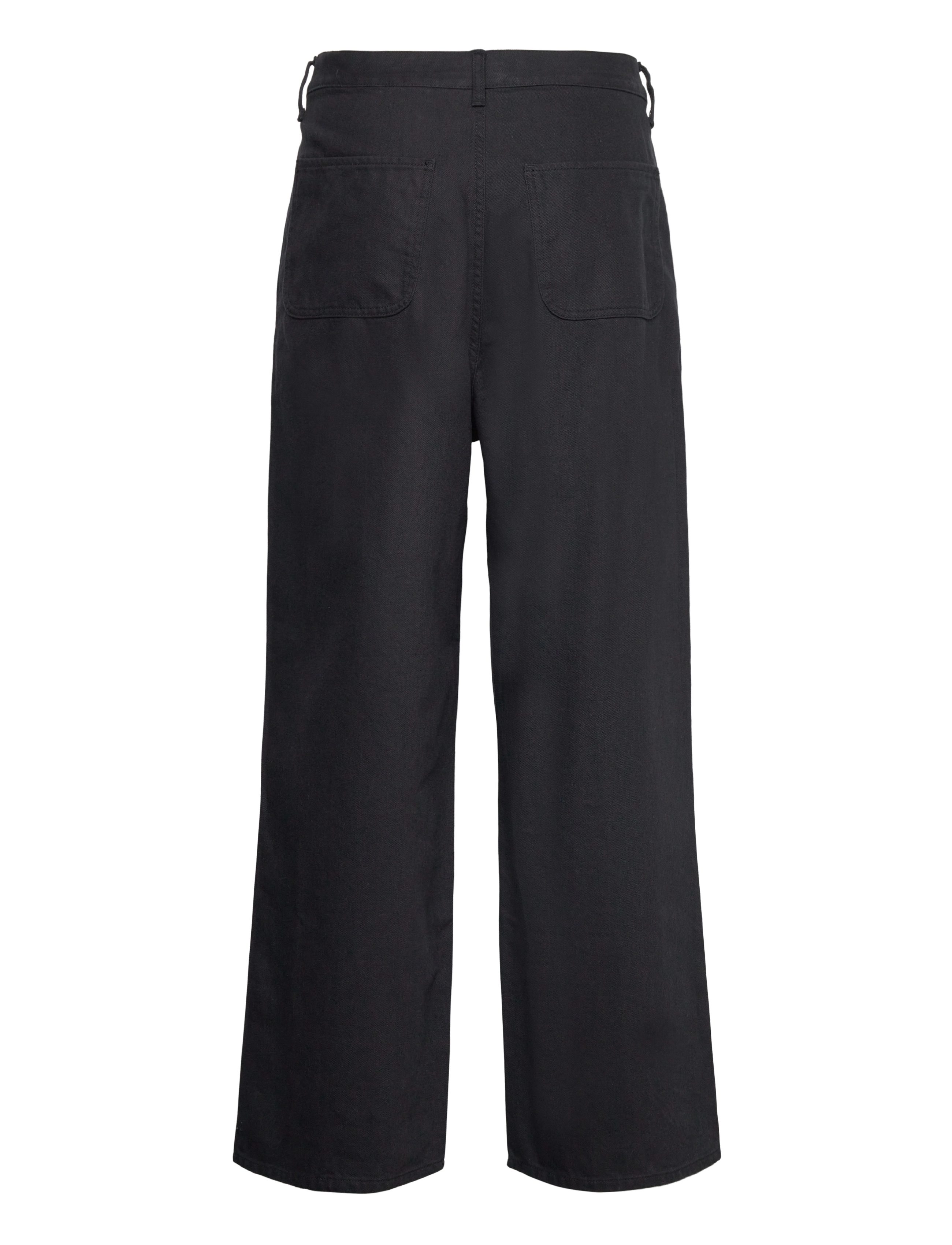 Weekday - Astro Linen Blend Trousers - linbukser - black - 1