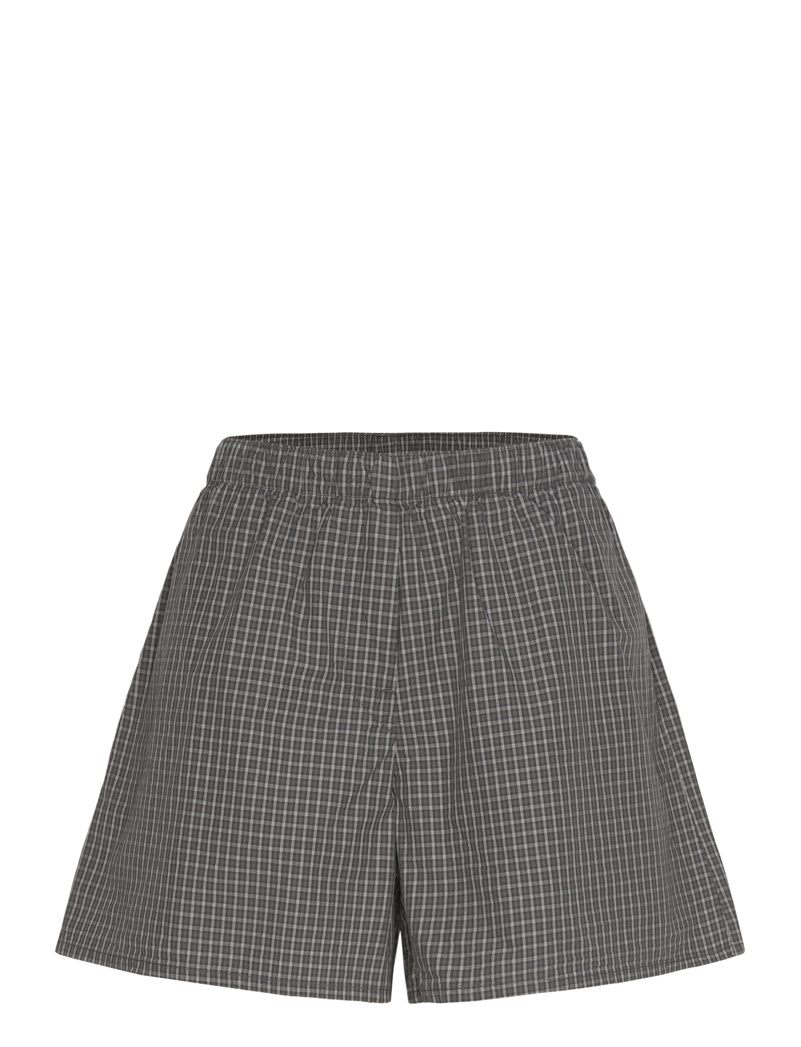 Weekday Low Rise Cotton Shorts, M, Grau - Casual Frauen