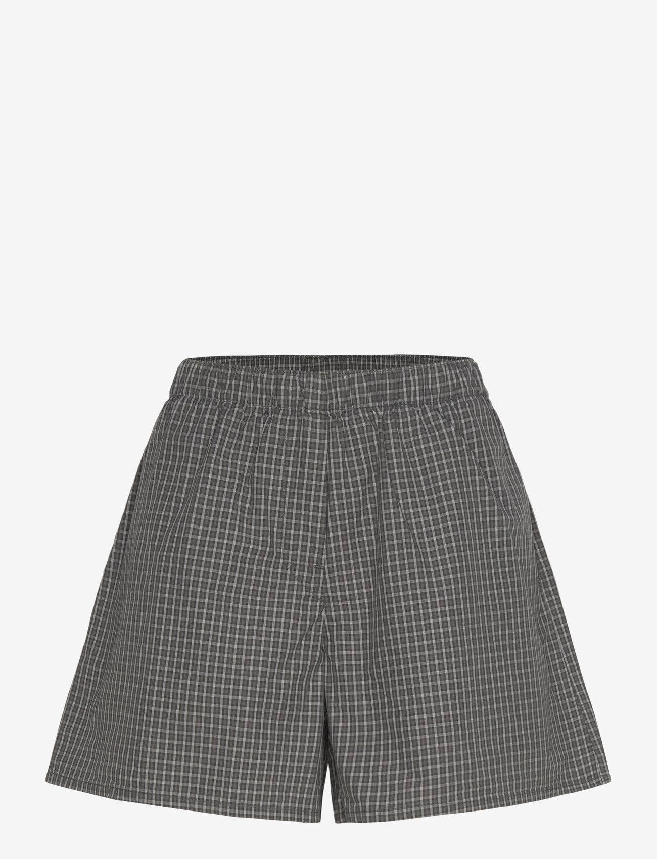 Weekday - Low Rise Cotton Shorts - casual shorts - dark mole - 0