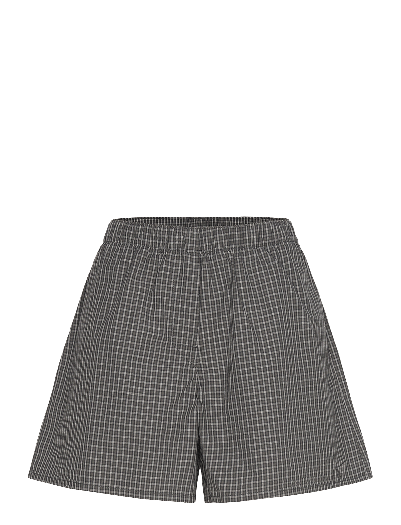 Weekday - Low Rise Cotton Shorts - casual shorts - dark mole - 0