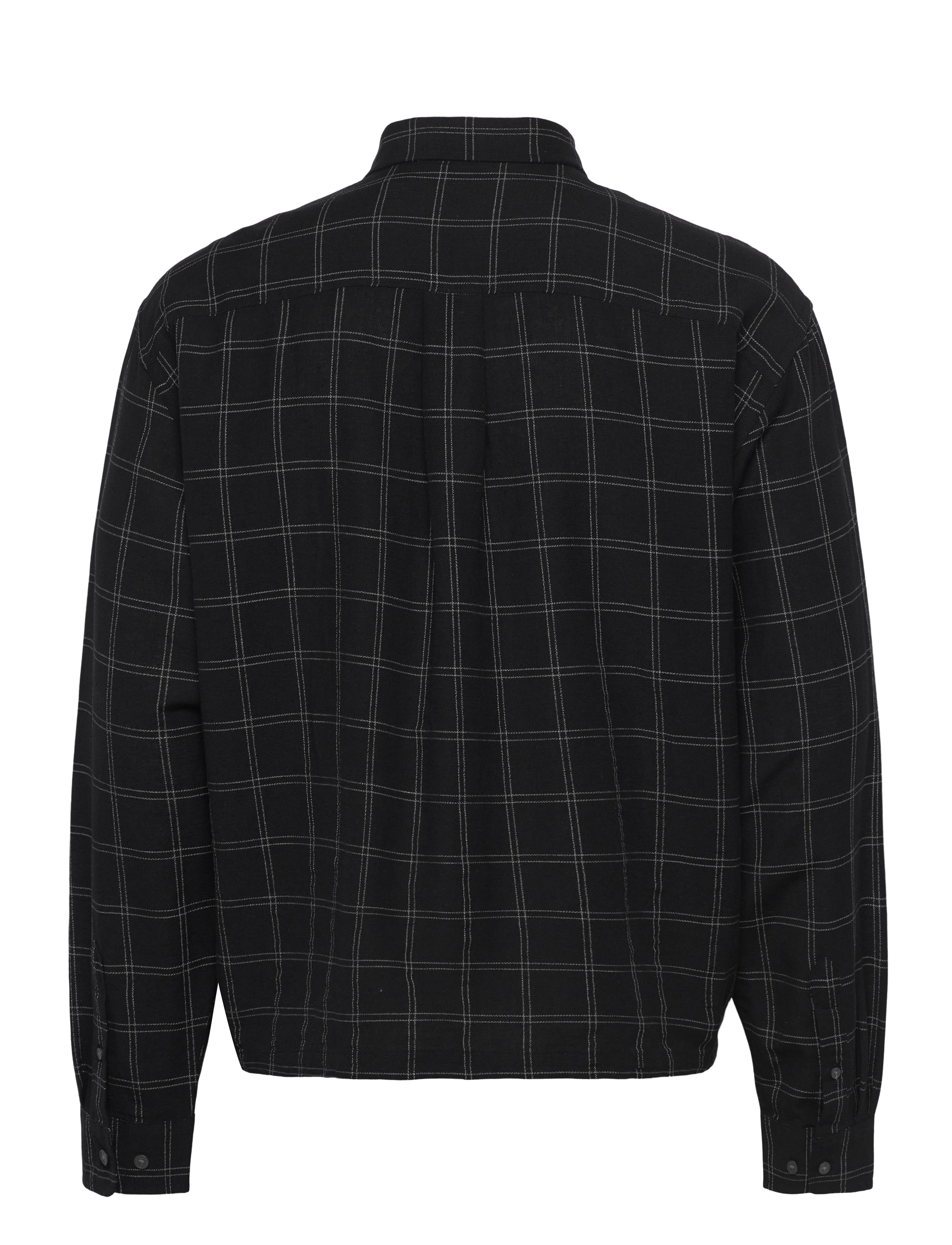 Weekday - Oversized Boxy Linen Shirt - chemises de lin - black - 1