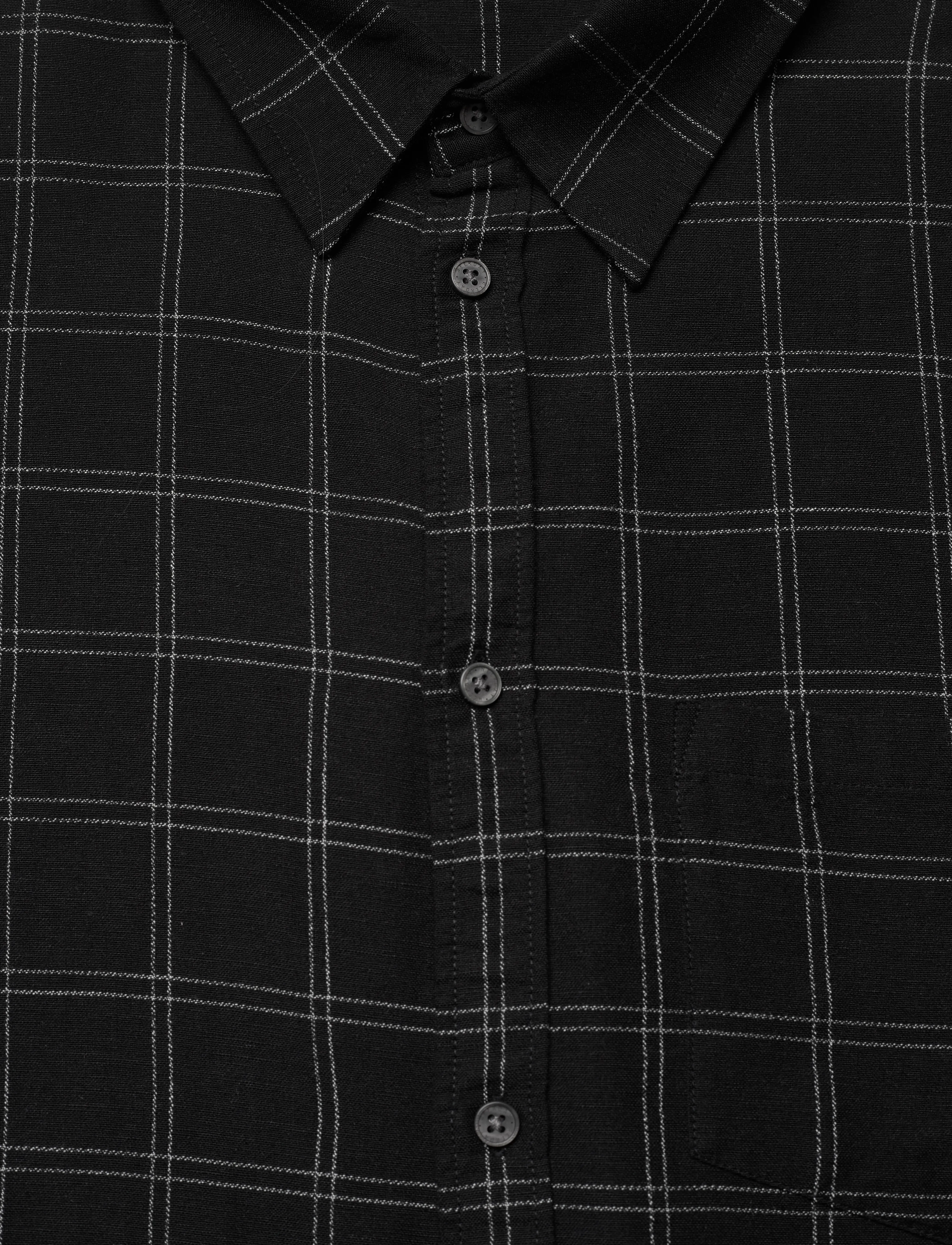 Weekday - Oversized Boxy Linen Shirt - chemises de lin - black - 2