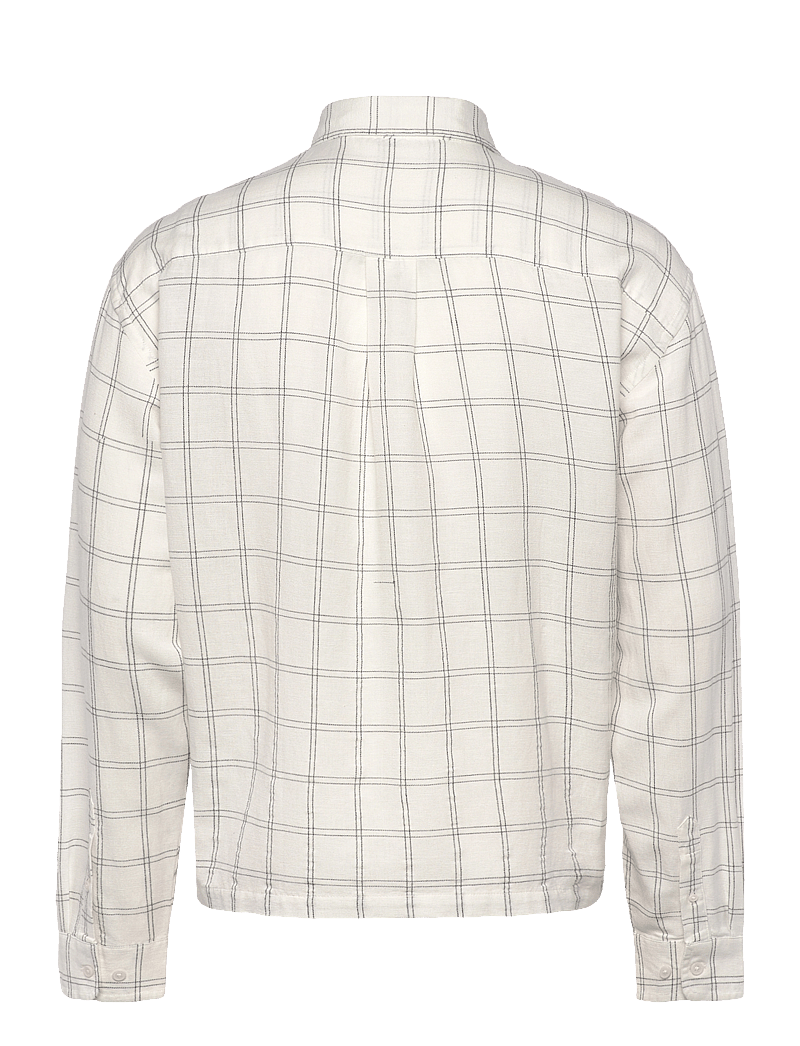 Weekday - Oversized Boxy Linen Shirt - pellavakauluspaidat - white dusty light - 1