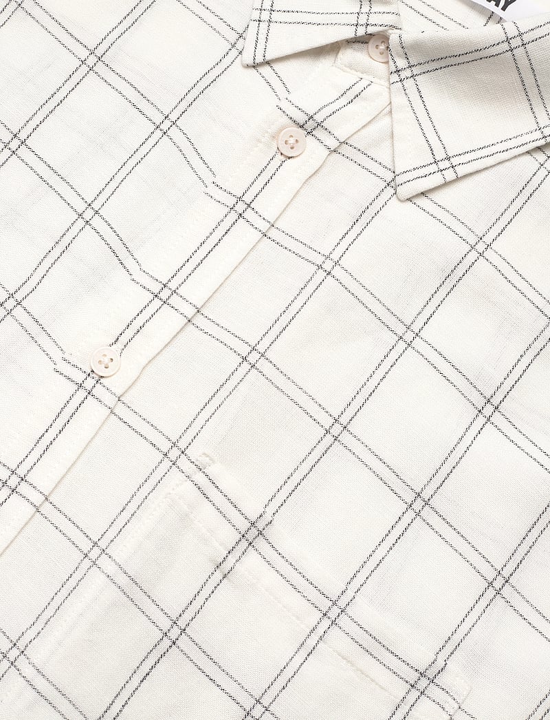 Weekday - Oversized Boxy Linen Shirt - pellavakauluspaidat - white dusty light - 3