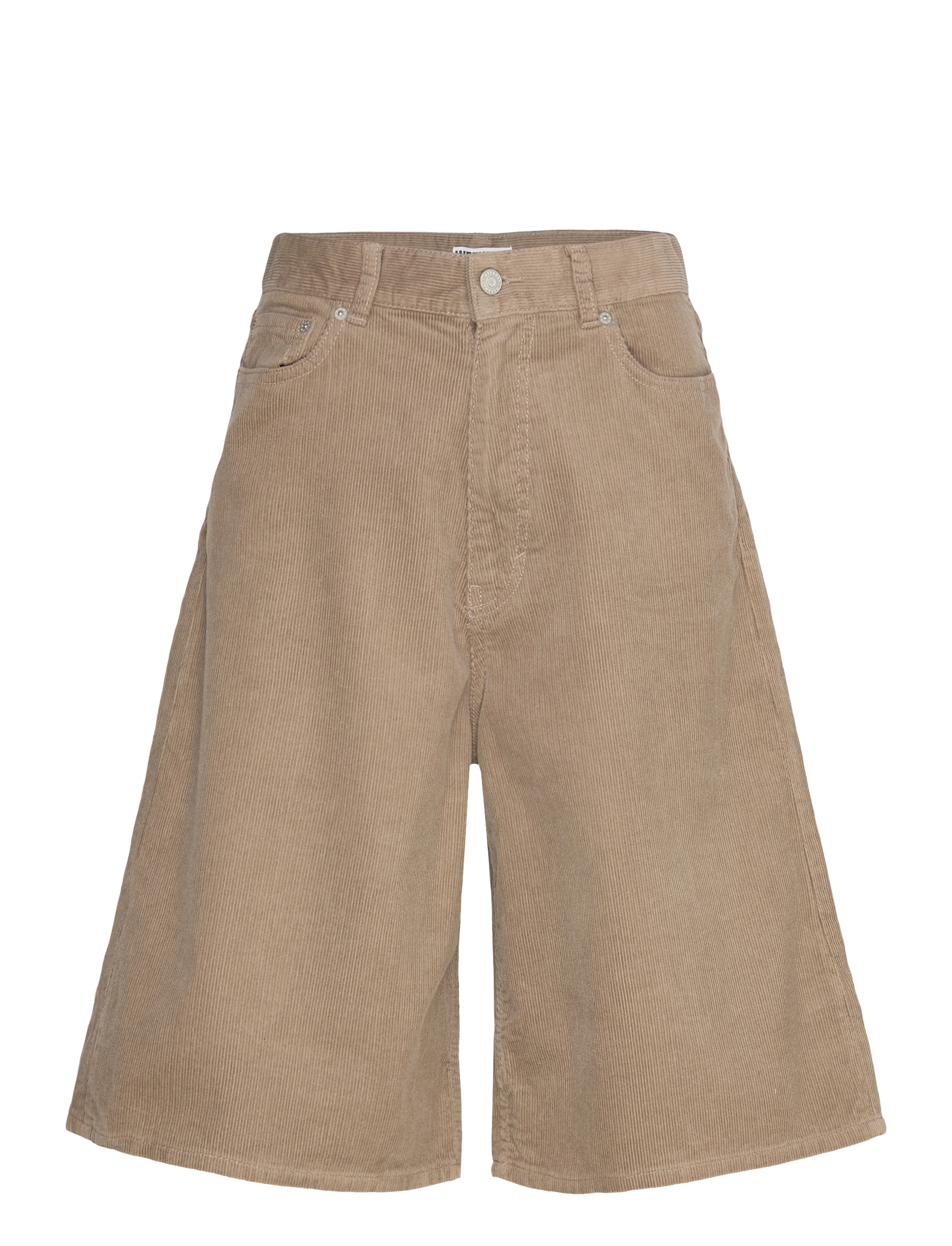 Weekday Astro Loose Baggy Corduroy Shorts, 31, Braun - Casual Frauen