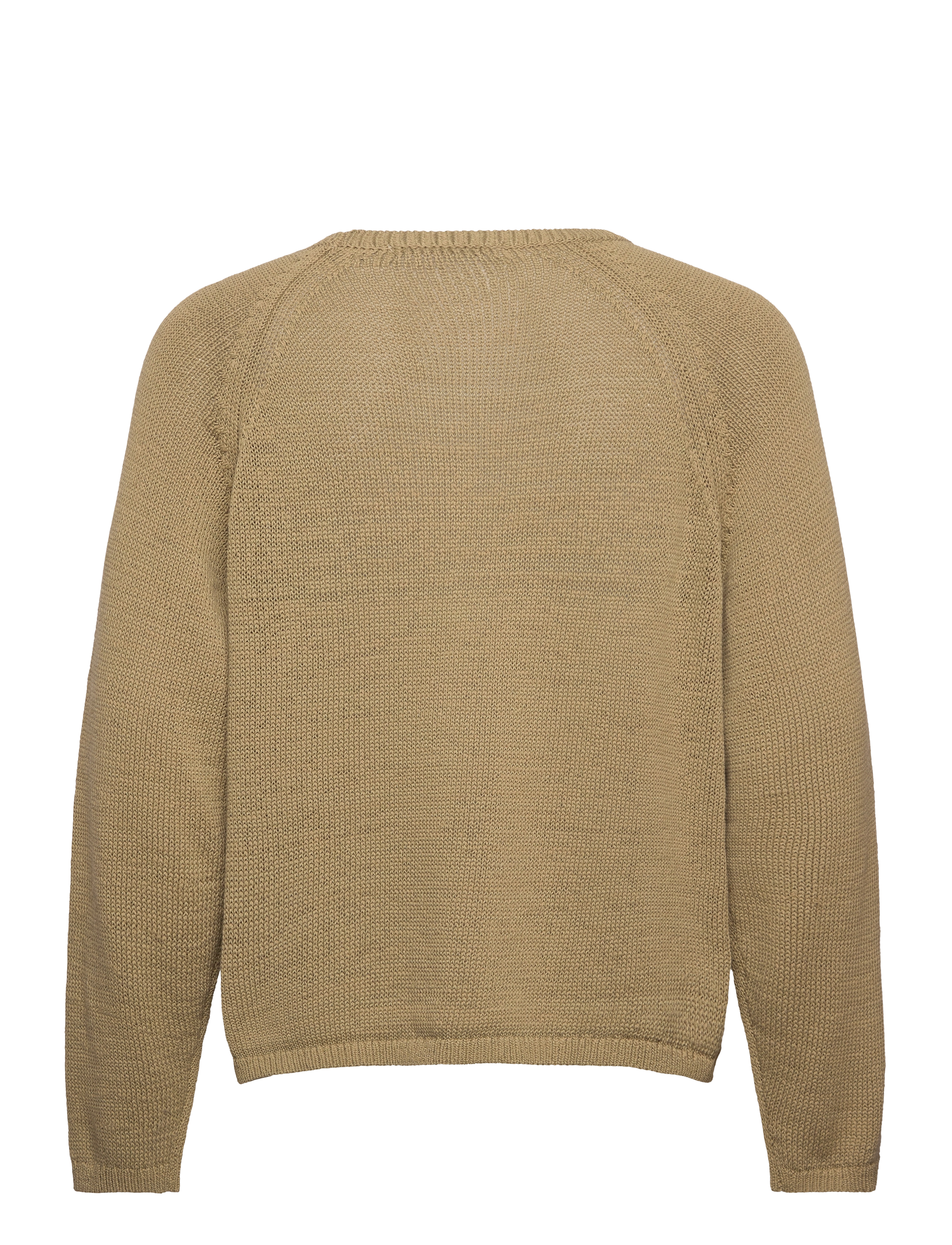 Weekday - Relaxed Raglan-Sleeved Knitted Sweater - rundhals - khaki green medium d - 1