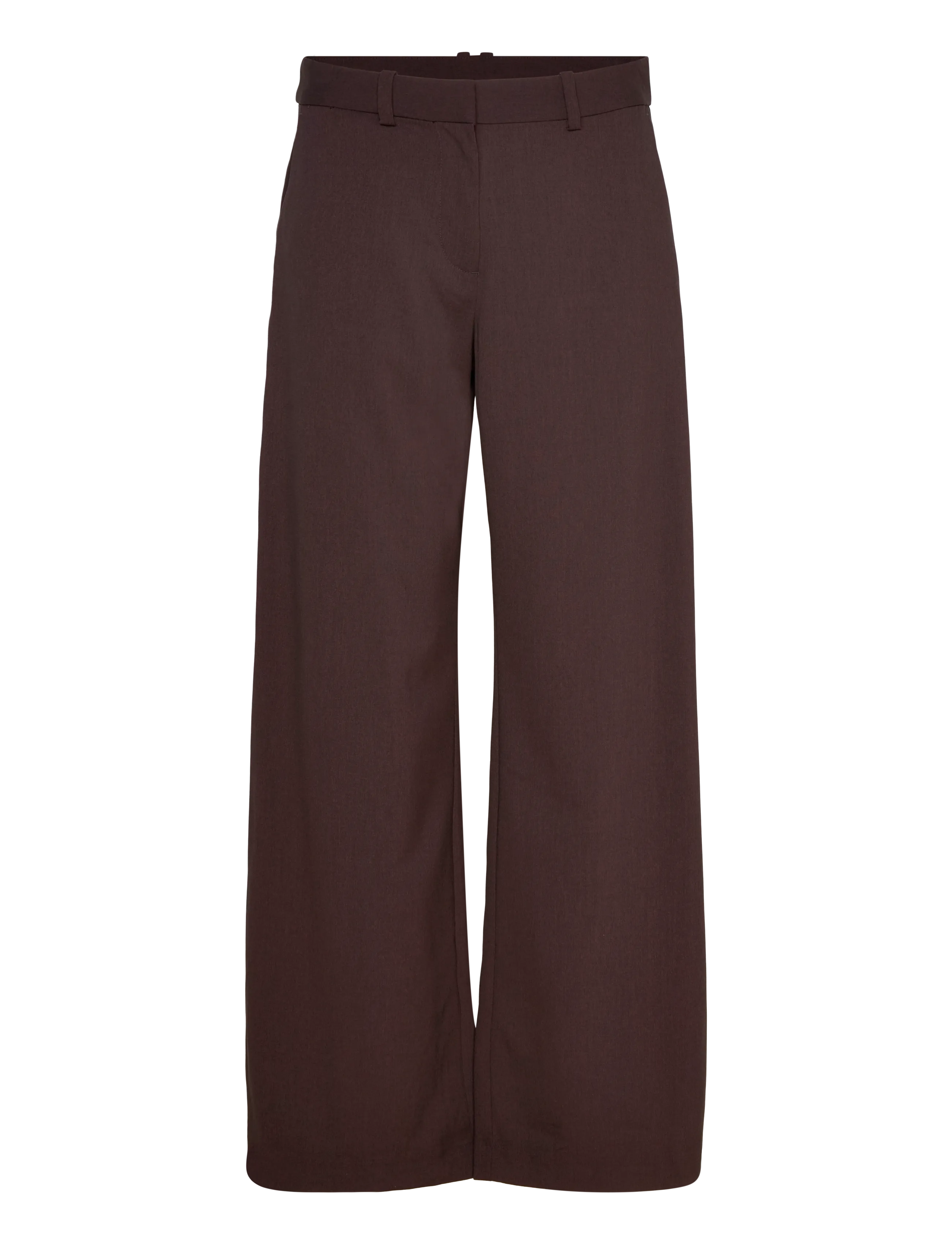 Weekday Low-Waisted Loose Fit Suit Trousers - Weekday - DARK BROWN MELANGE / brown