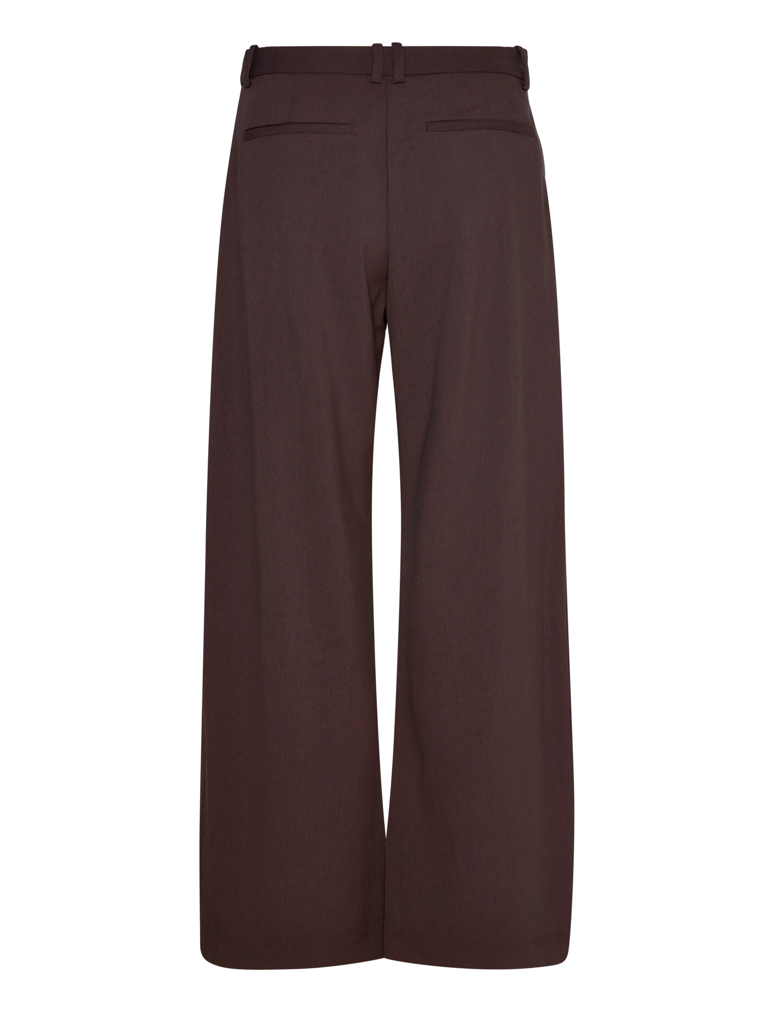 Weekday - Low-Waisted Loose Fit Suit Trousers - anzugshosen - dark brown melange - 1