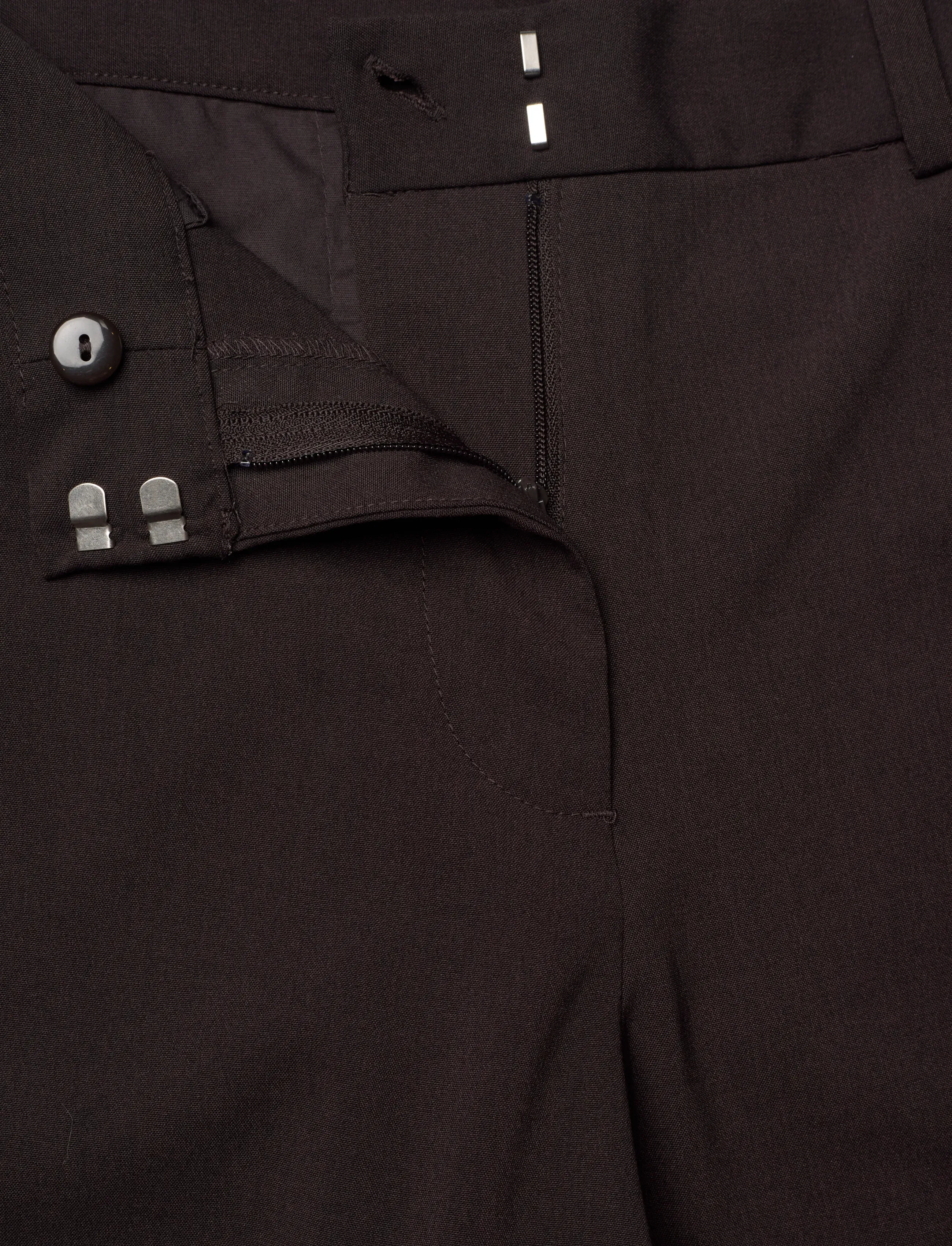Weekday - Low-Waisted Loose Fit Suit Trousers - anzugshosen - dark brown melange - 3
