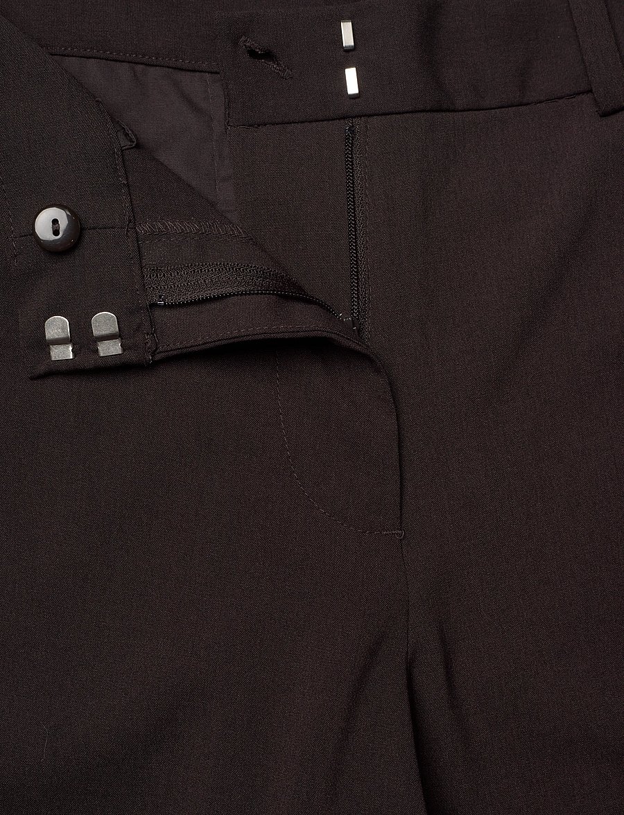 Weekday - Low-Waisted Loose Fit Suit Trousers - anzugshosen - dark brown melange - 3
