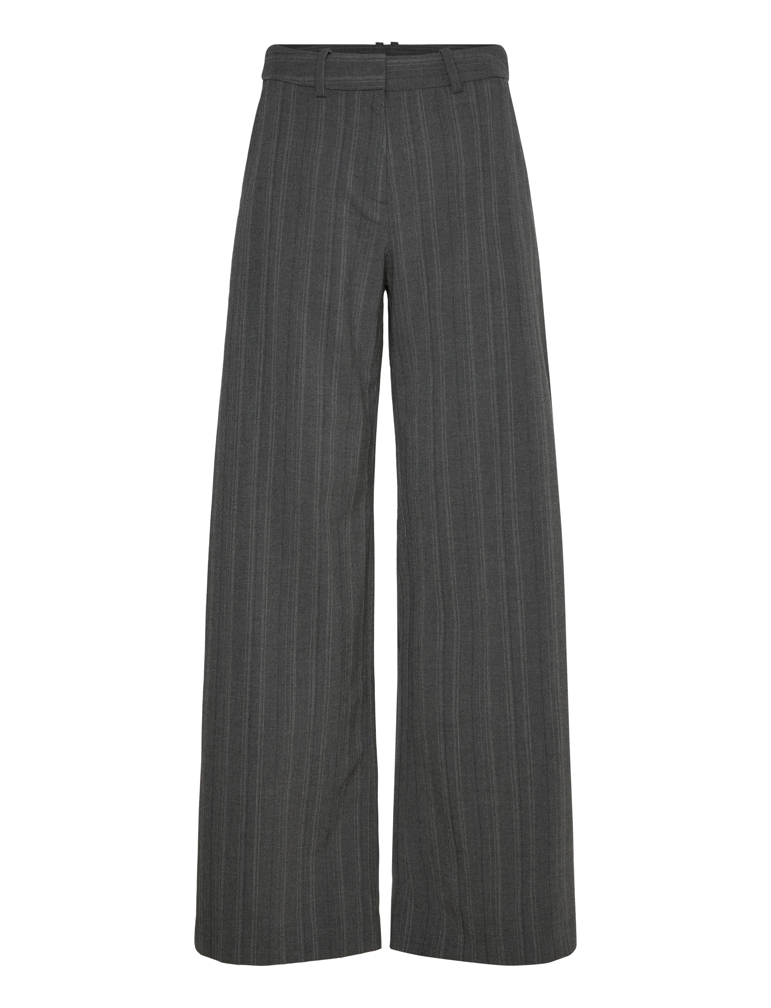Weekday Low-Waisted Loose Fit Suit Trousers - Weekday - DARK GREY MELANGE / grey