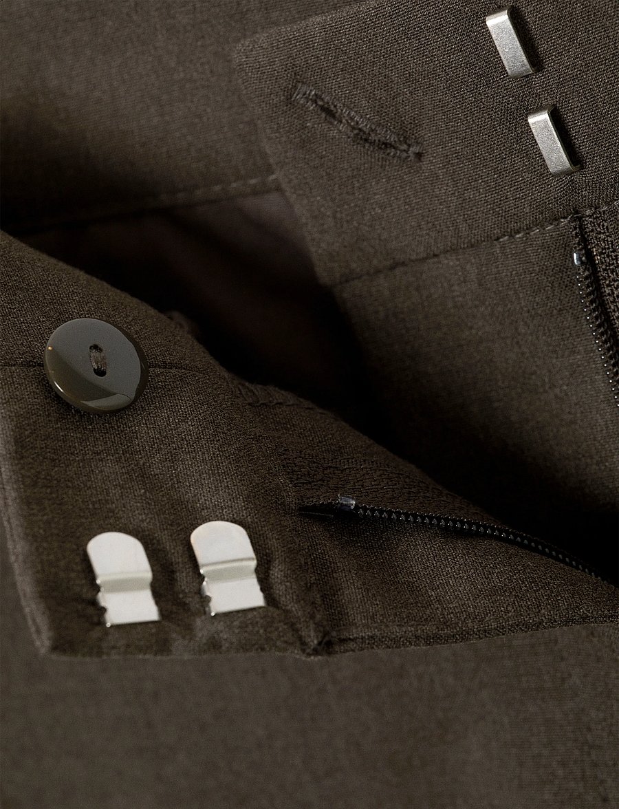 Weekday - Low-Waisted Loose Fit Suit Trousers - klasikinės kelnės - grey dark - 2