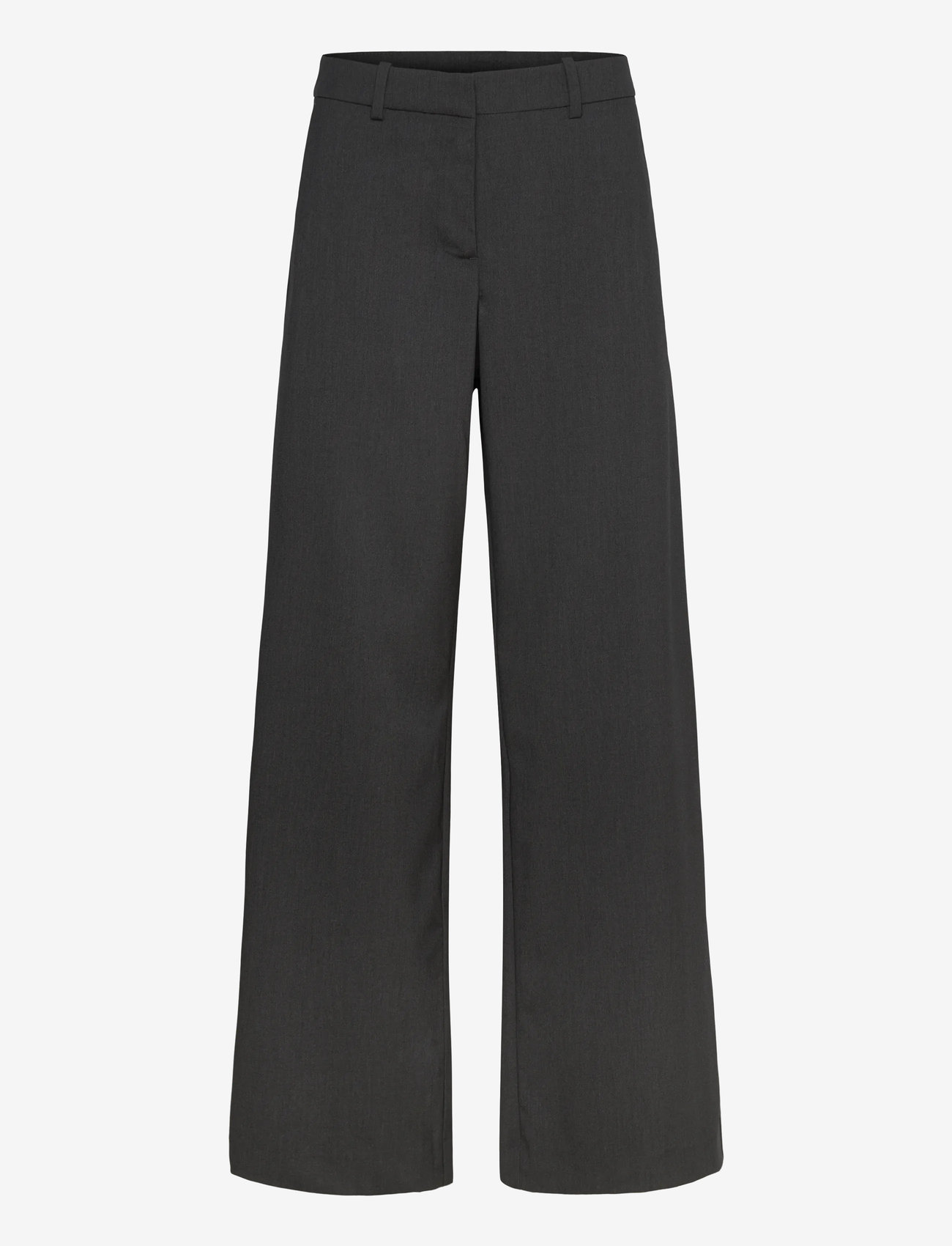 Weekday - Low-Waisted Loose Fit Suit Trousers - habitbukser - grey melange - 0