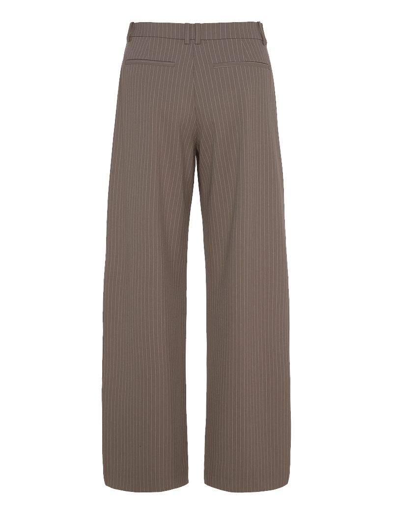 Weekday - Low-Waisted Loose Fit Suit Trousers - kostymbyxor - mole - 1